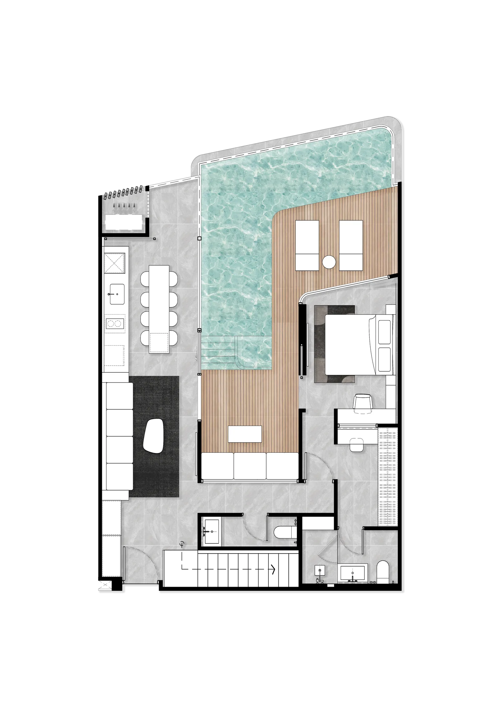 3-bedroom condo, 81 sqm
