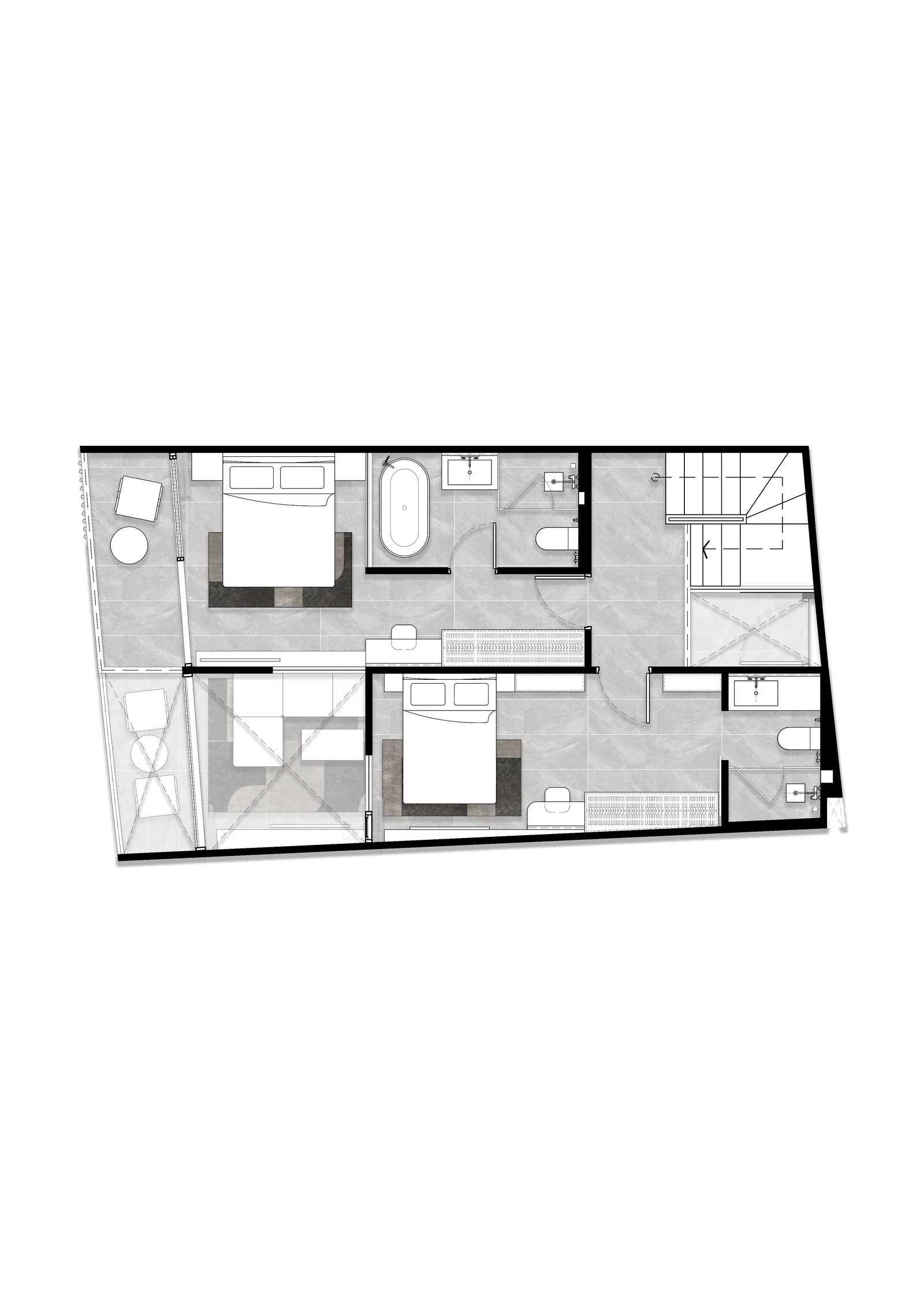 3-bedroom condo, 81 sqm