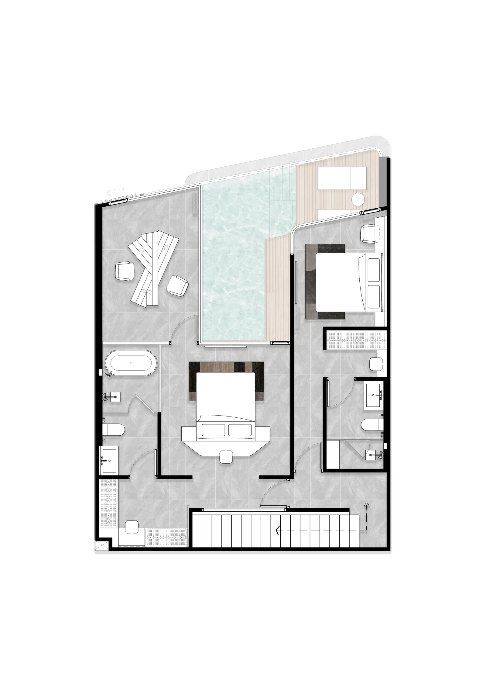 3-bedroom condo, 81 sqm