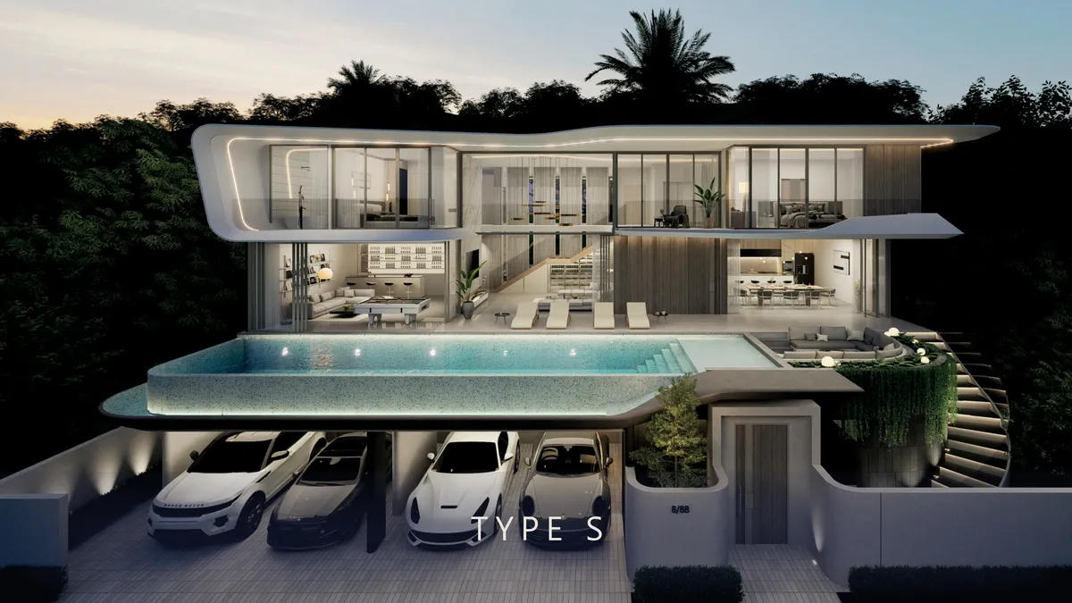 6-bedroom villa, 851 sqm