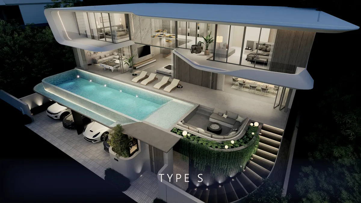 6-bedroom villa, 851 sqm
