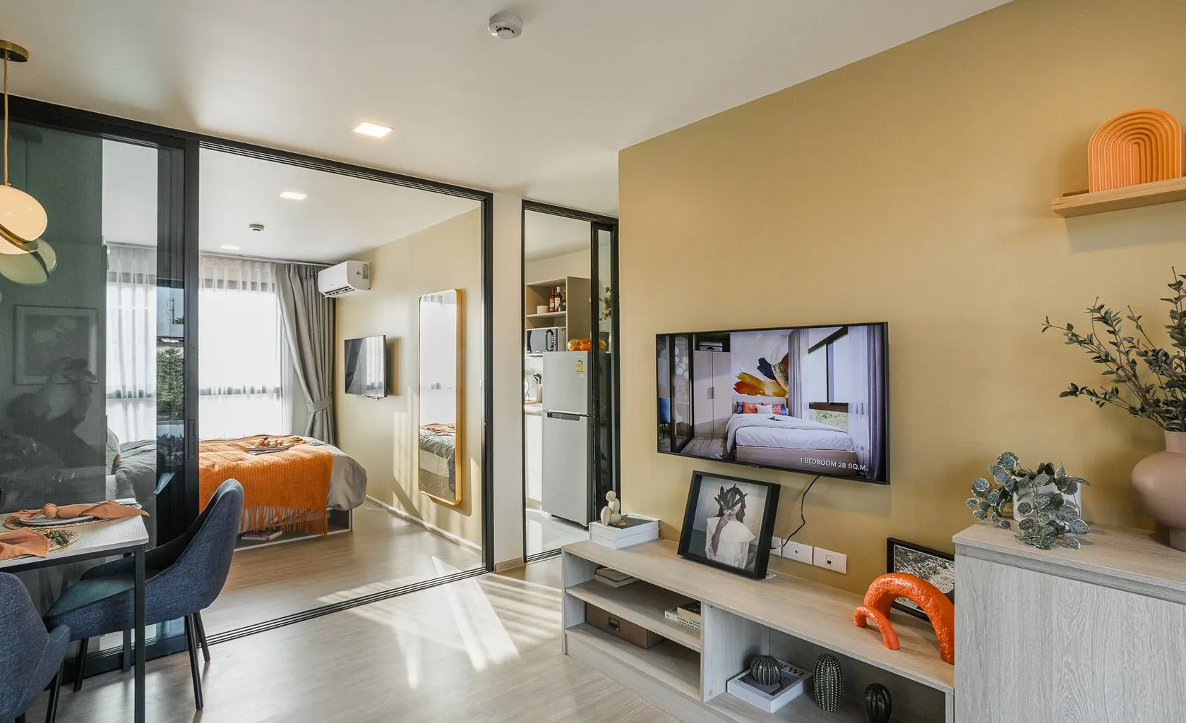 1-bedroom condo, 24 sqm