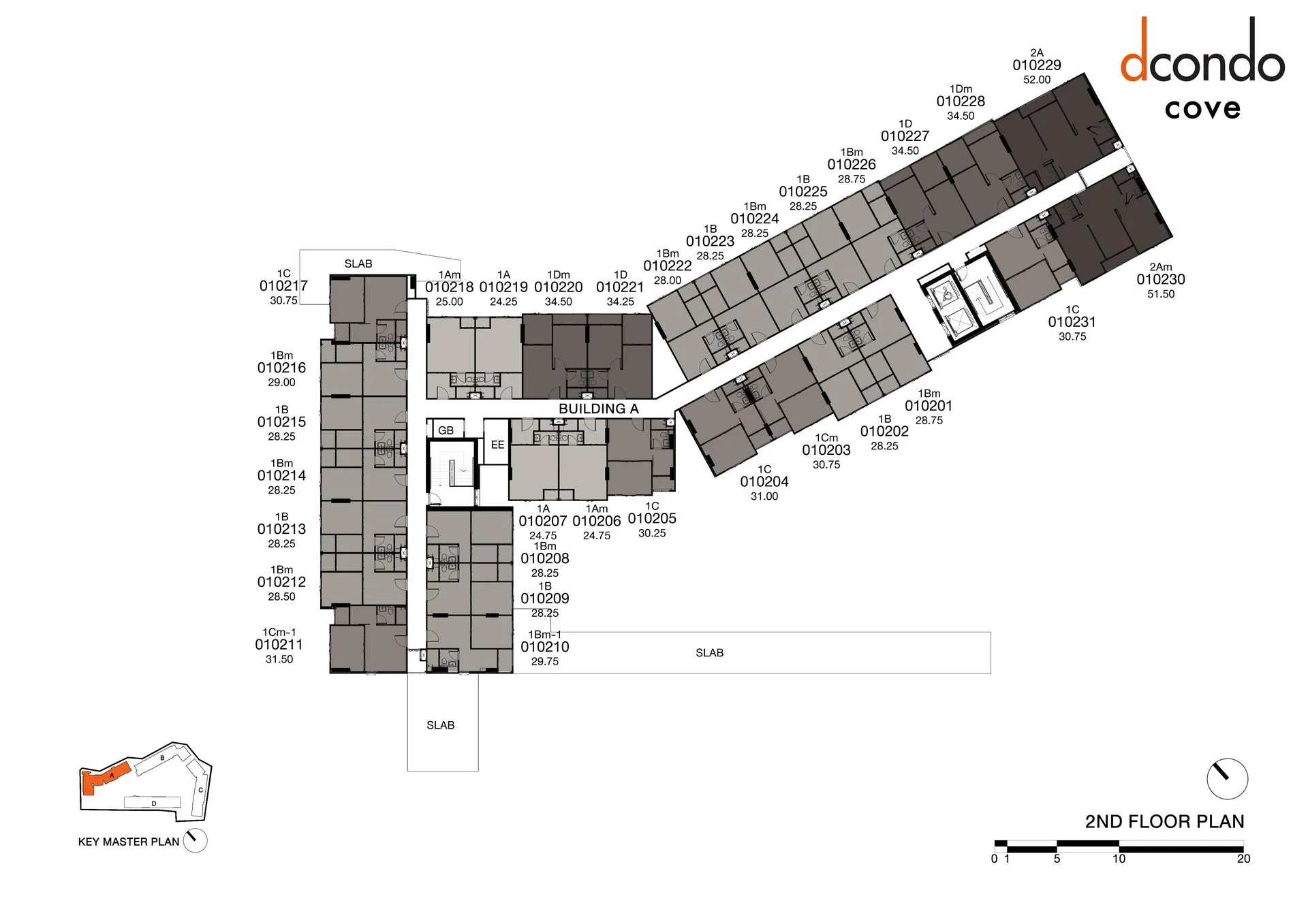 1-bedroom condo, 24 sqm