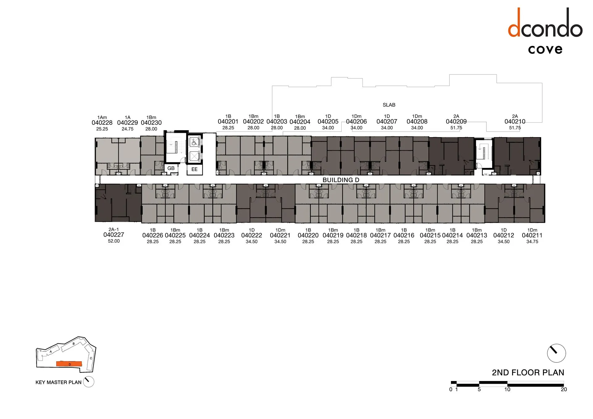 1-bedroom condo, 24 sqm