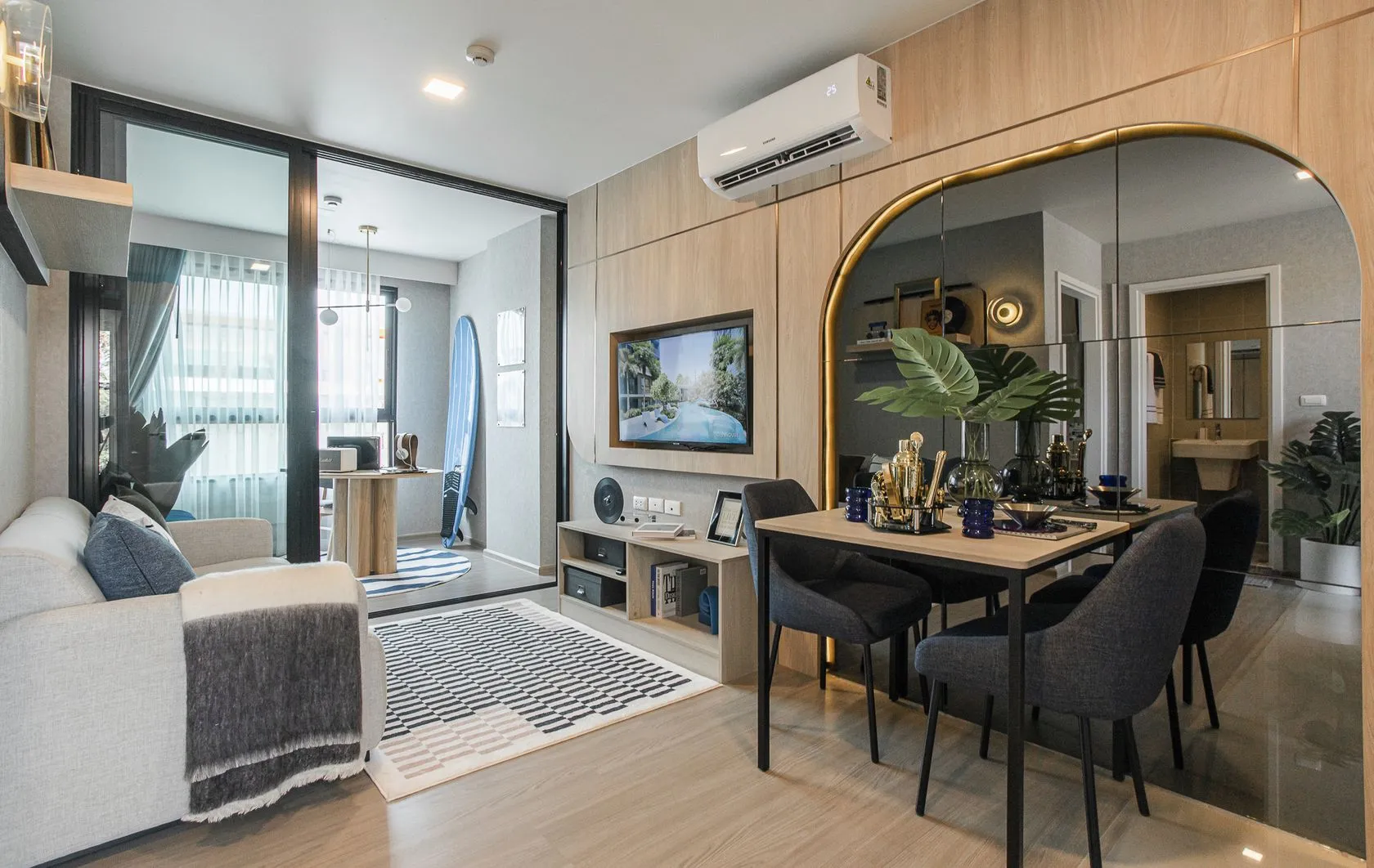 1-bedroom condo, 24 sqm