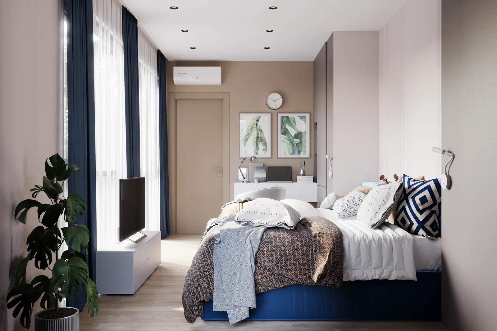 1-bedroom condo, 53 sqm