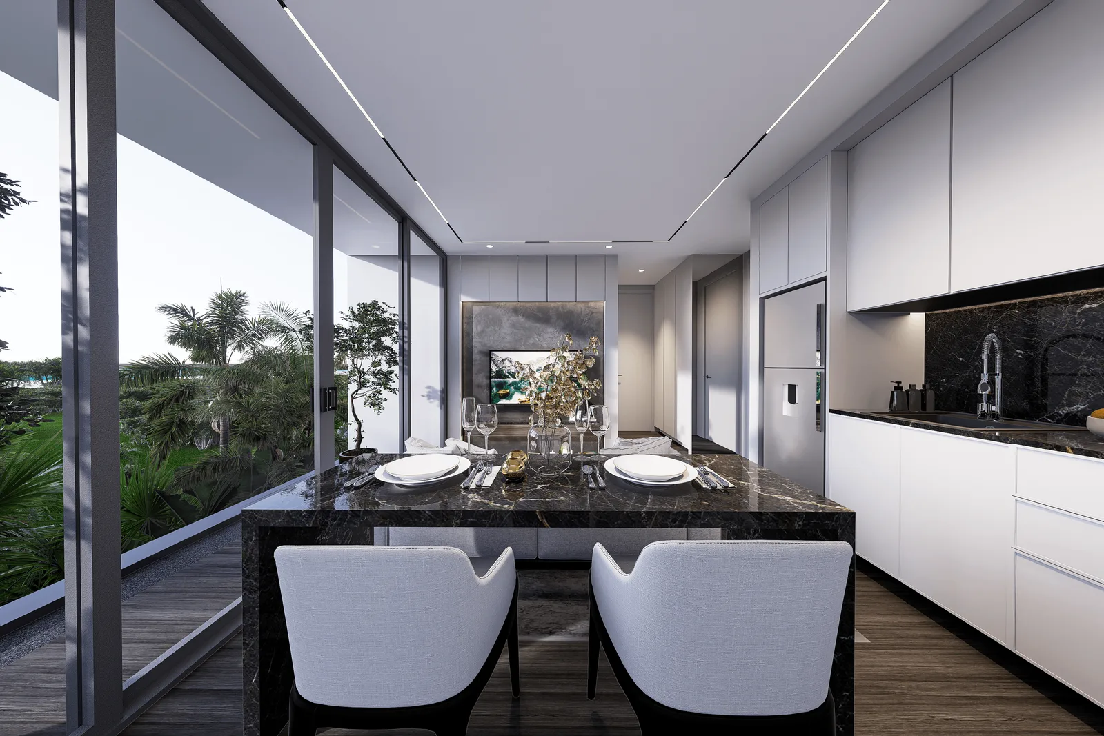 1-bedroom condo, 37 sqm