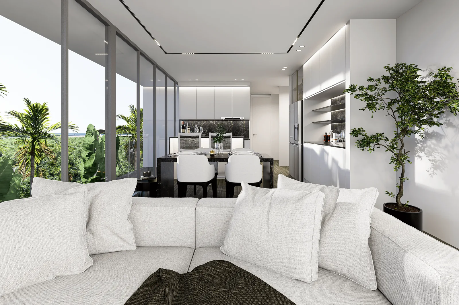 2-bedroom condo, 64 sqm