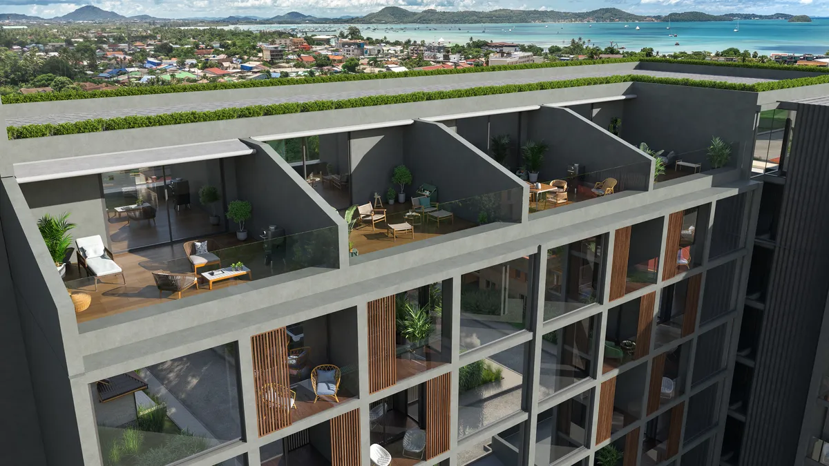 1-bedroom condo, 52 sqm