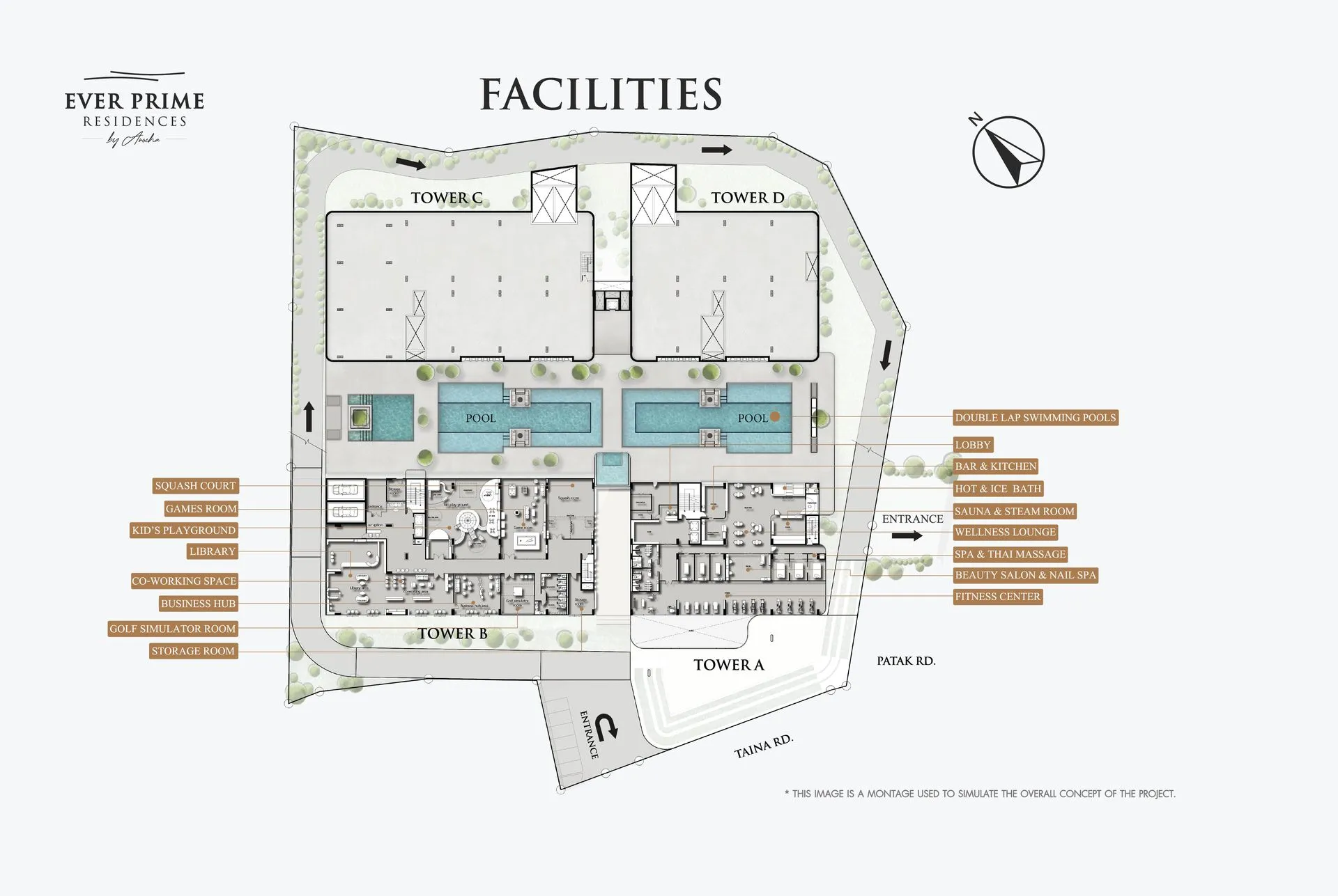 2-bedroom condo, 51 sqm