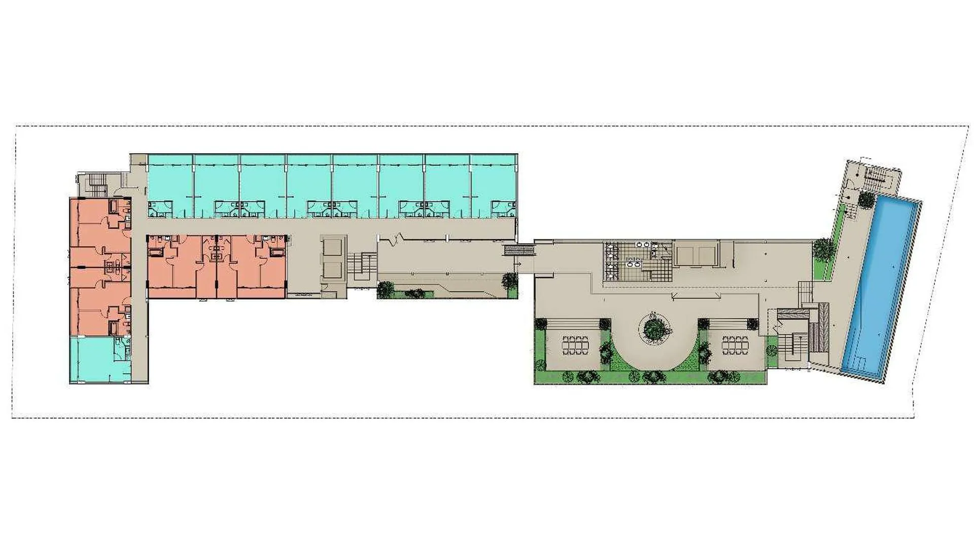 1-bedroom condo, 34 sqm