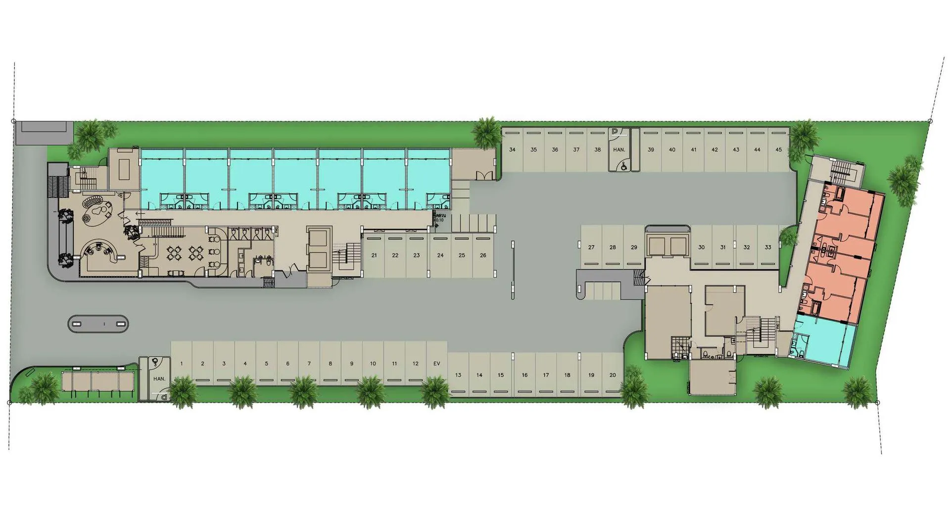 1-bedroom condo, 34 sqm