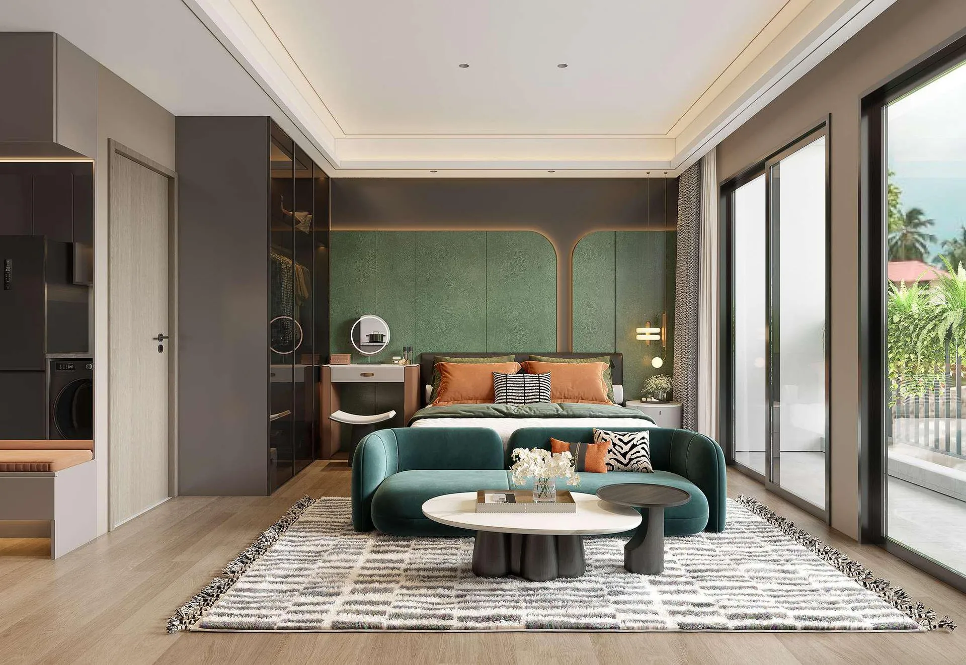 1-bedroom condo, 34 sqm