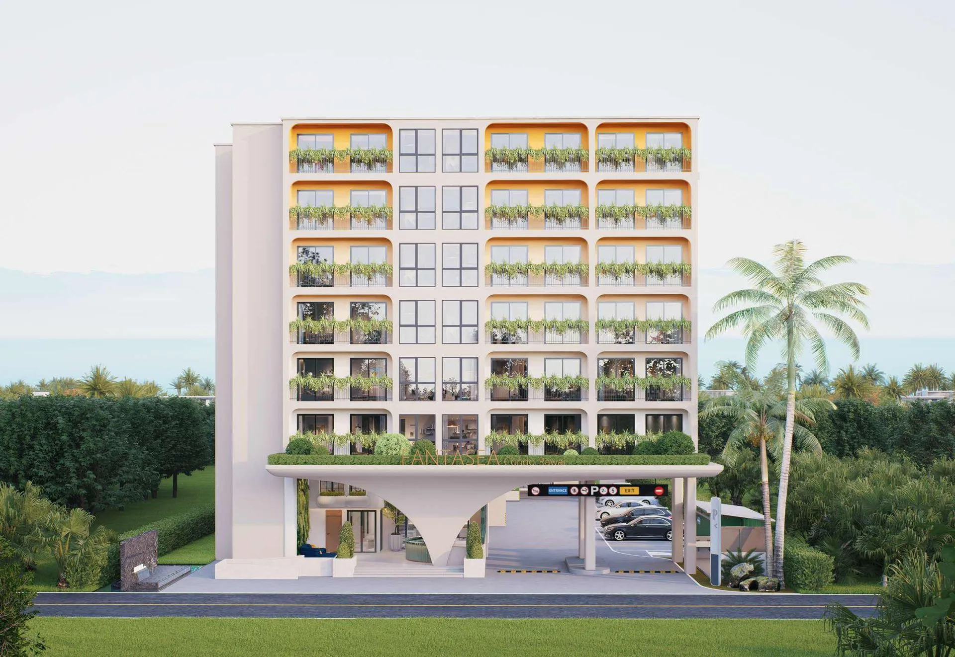 1-bedroom condo, 34 sqm