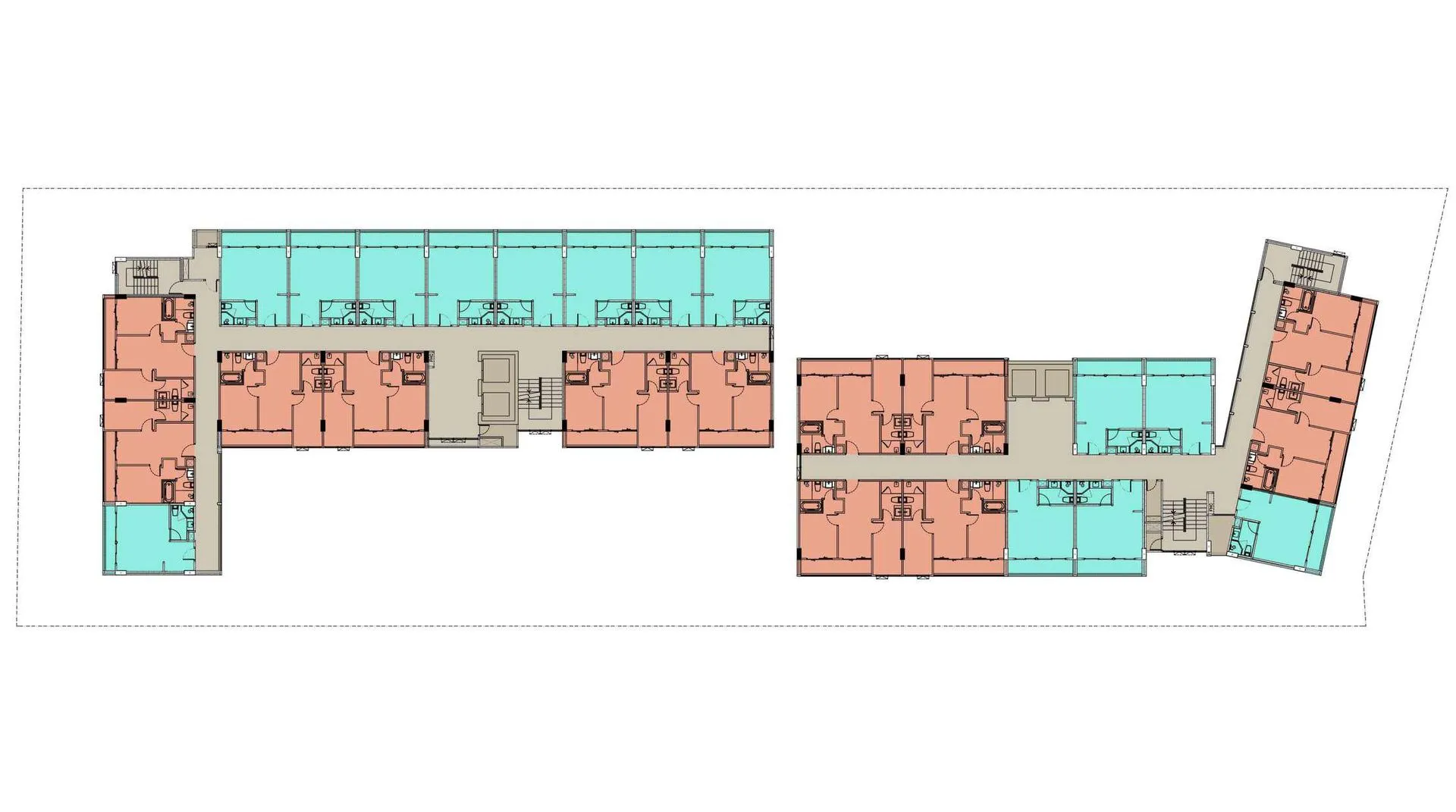 2-bedroom condo, 52 sqm