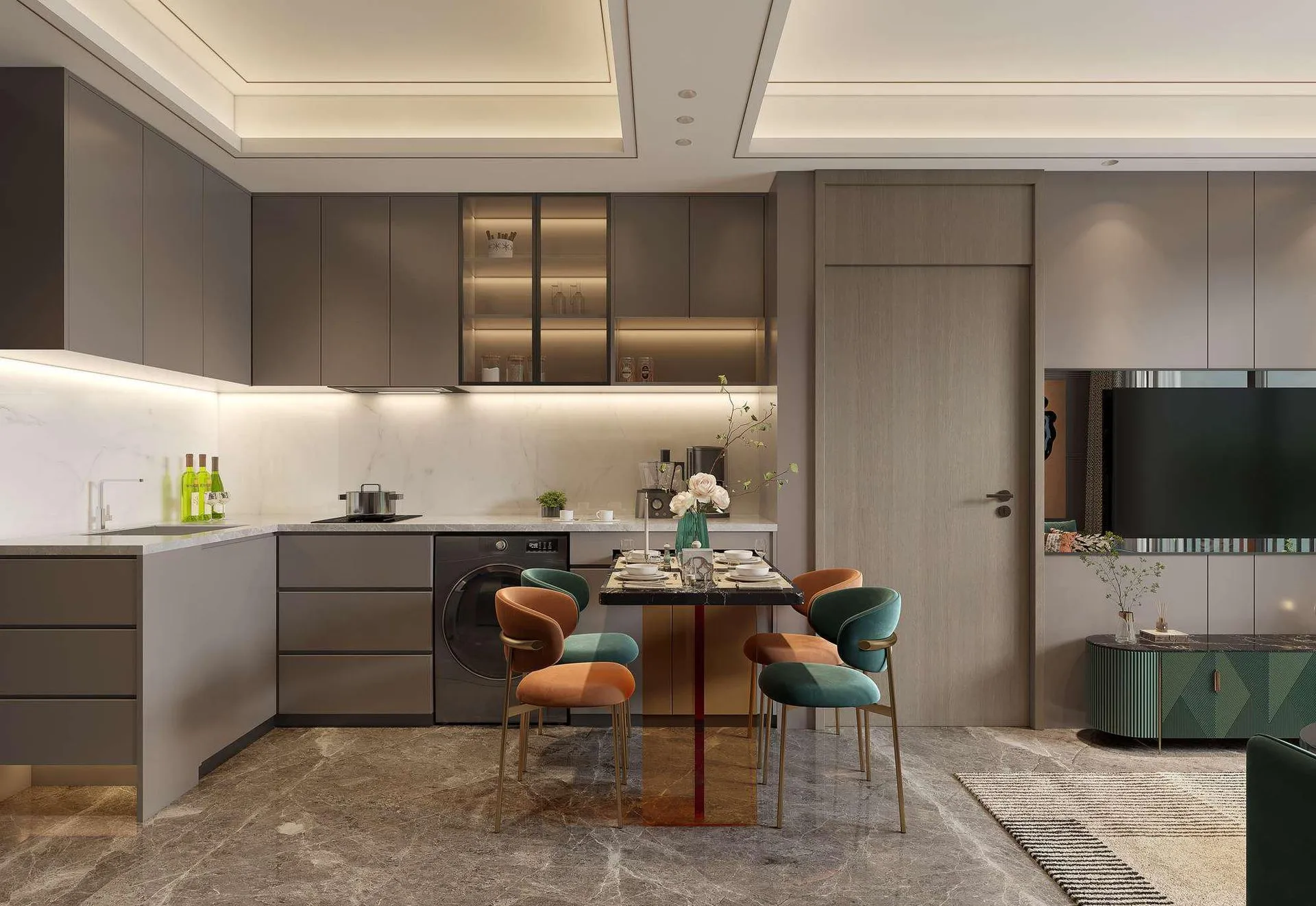 2-bedroom condo, 52 sqm