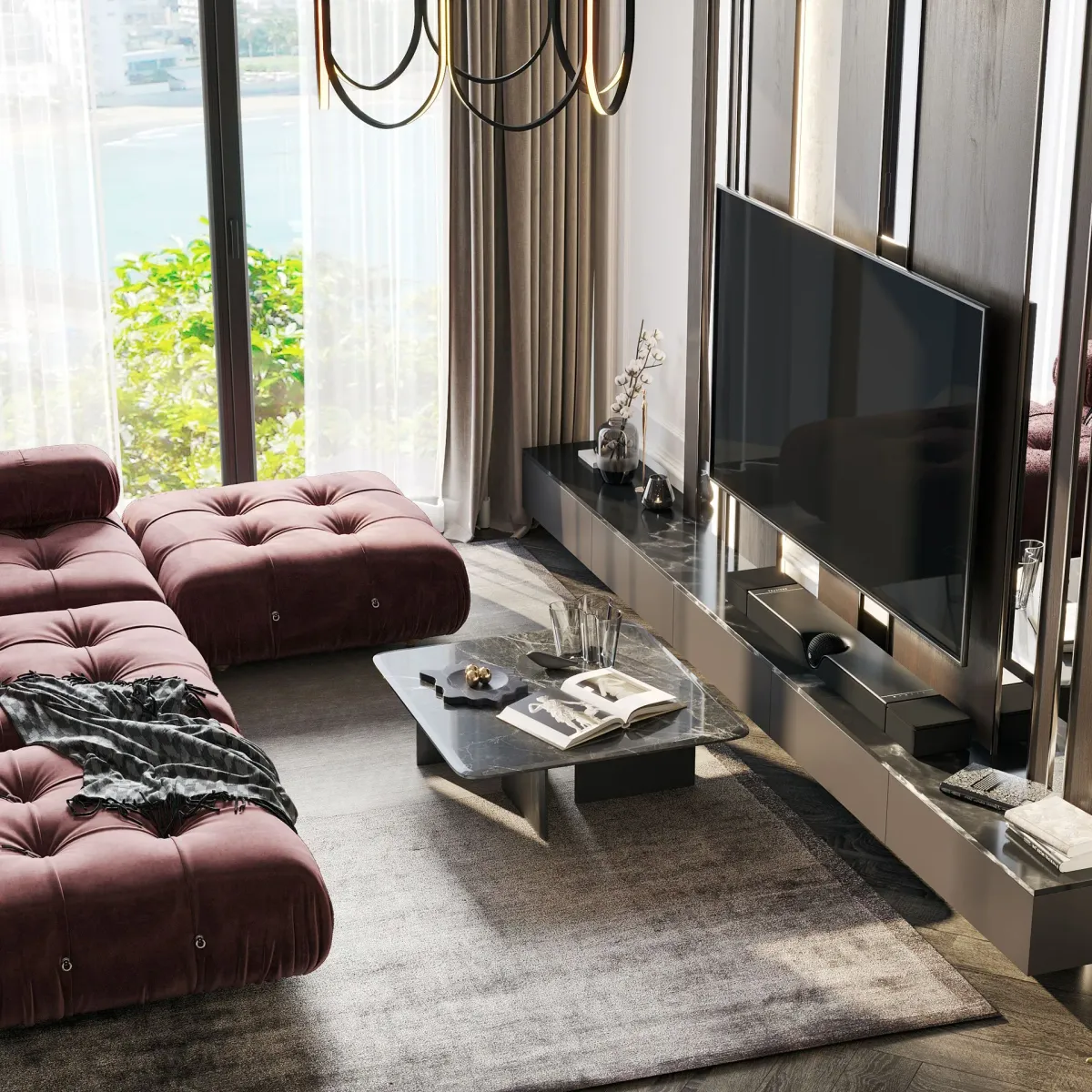 1-bedroom condo, 47 sqm