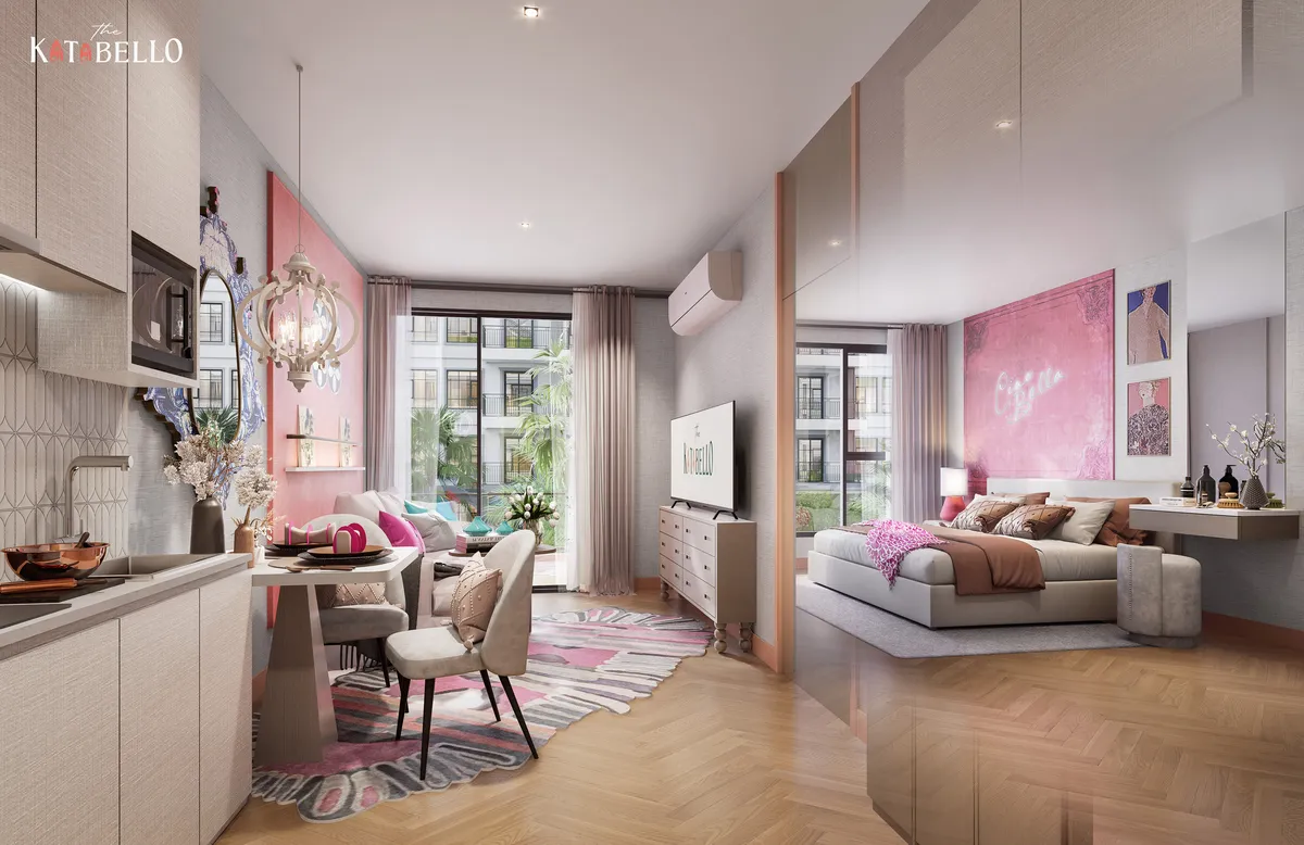 2-bedroom condo, 66 sqm