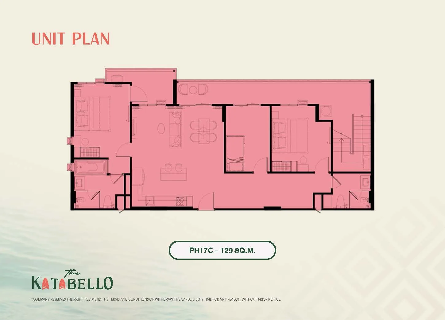 2-bedroom condo, 66 sqm