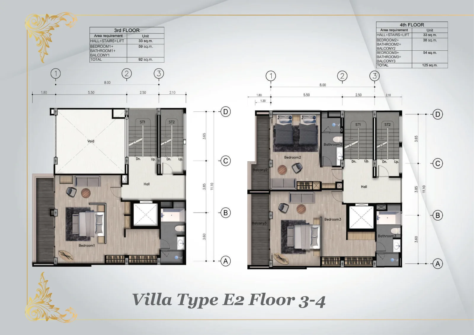 5-bedroom villa, 800 sqm