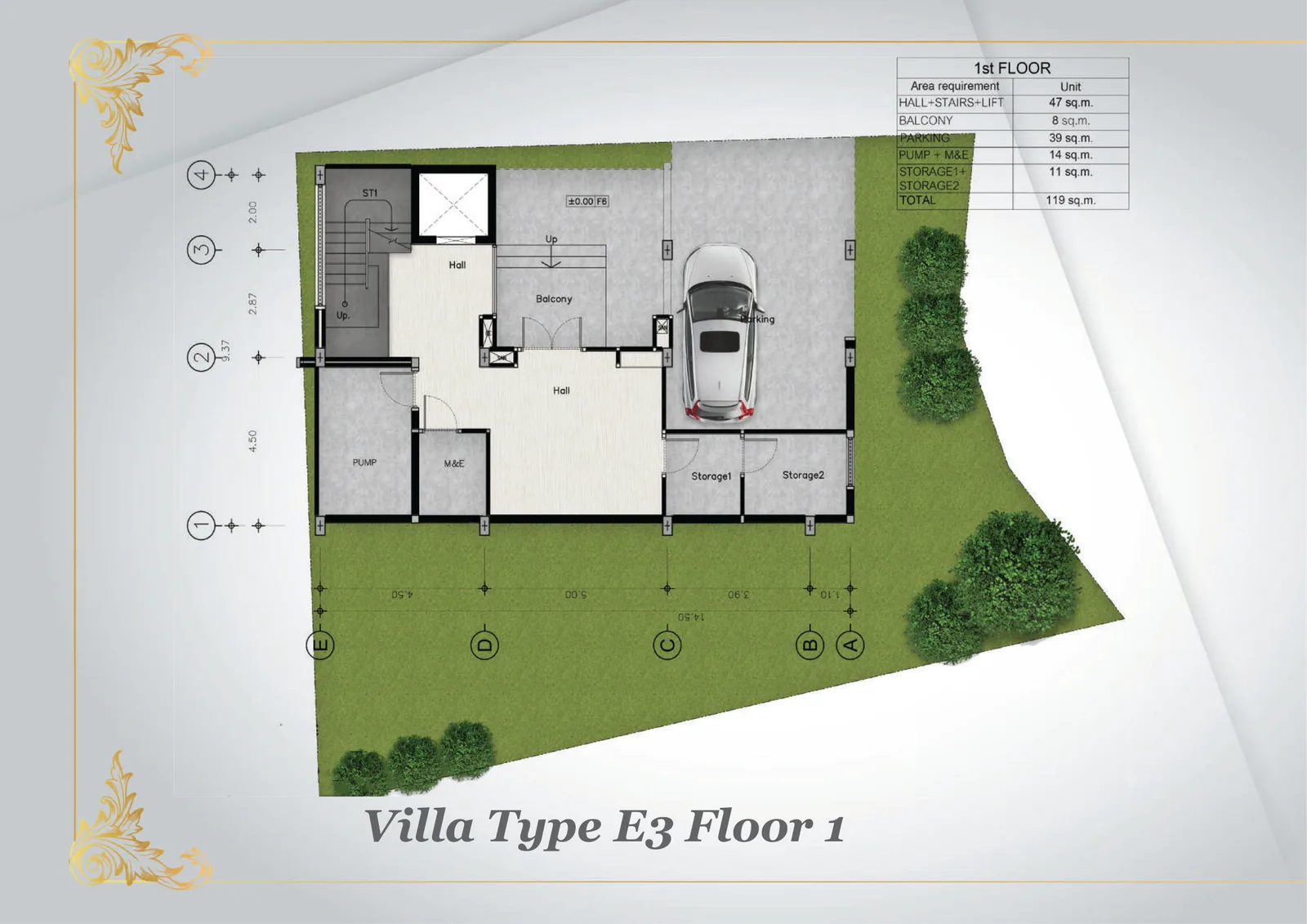 5-bedroom villa, 800 sqm