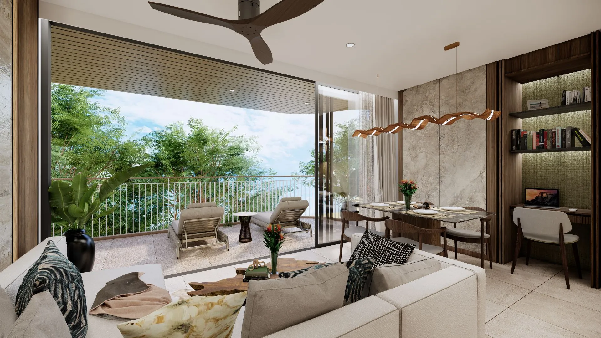 2-bedroom condo, 99 sqm