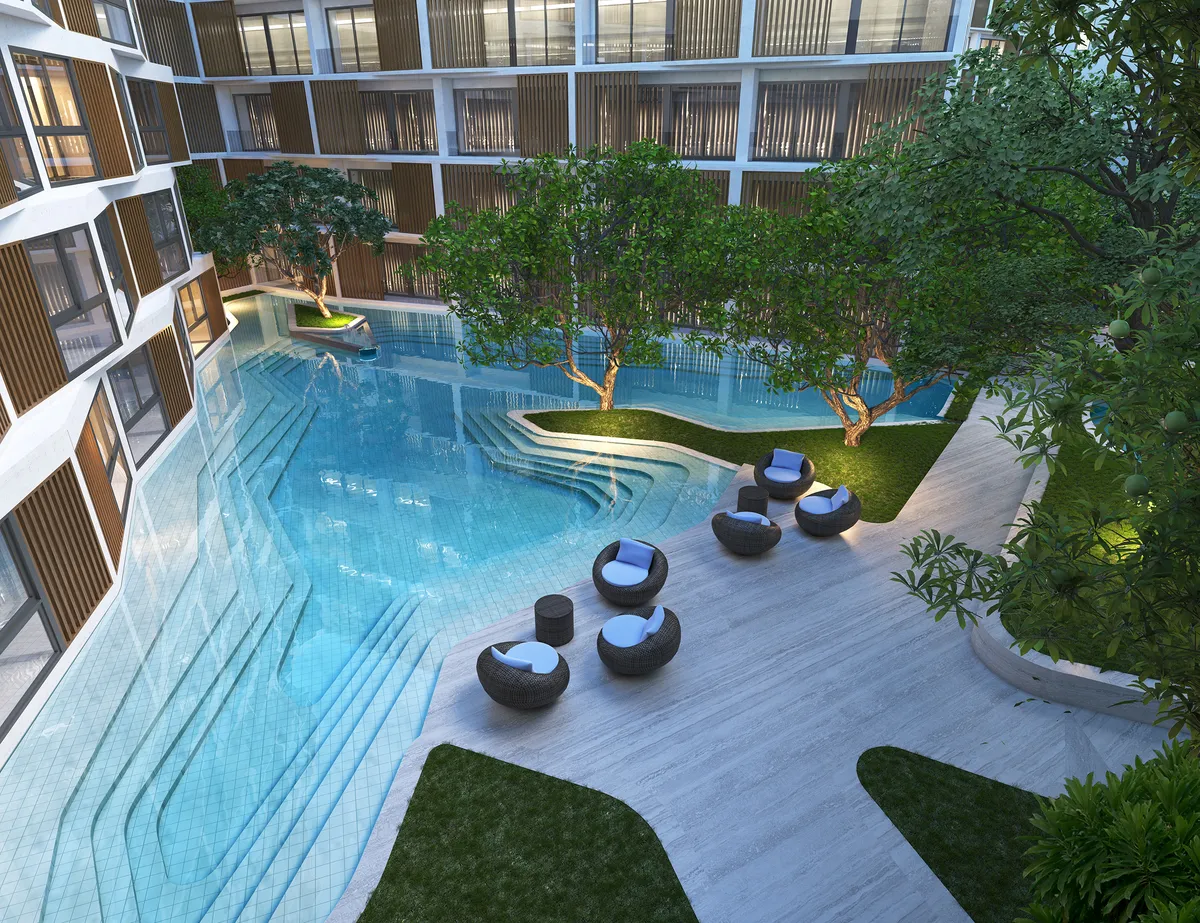 2-bedroom condo, 72 sqm