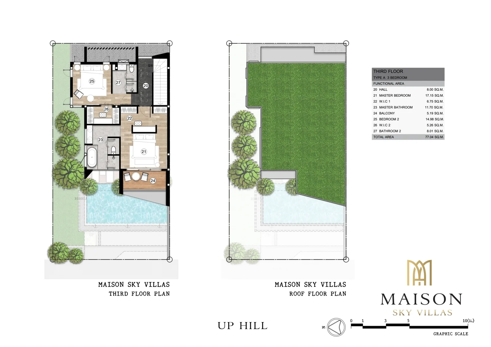 3-bedroom villa, 318 sqm