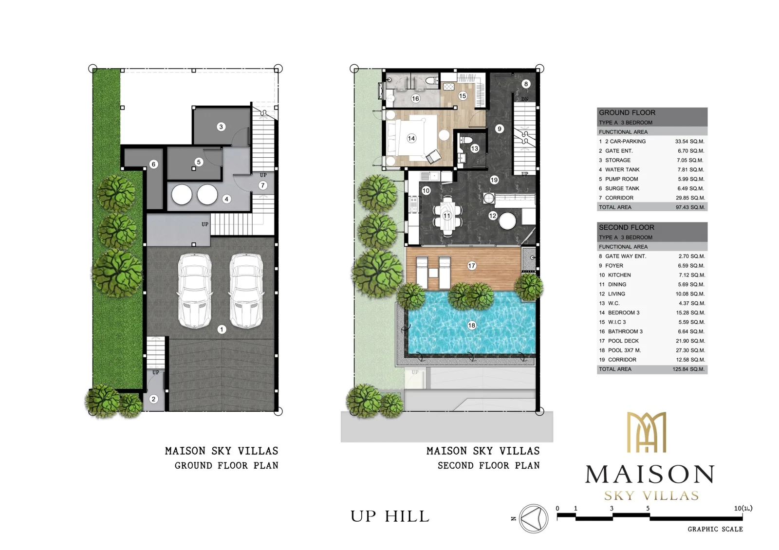 3-bedroom villa, 318 sqm