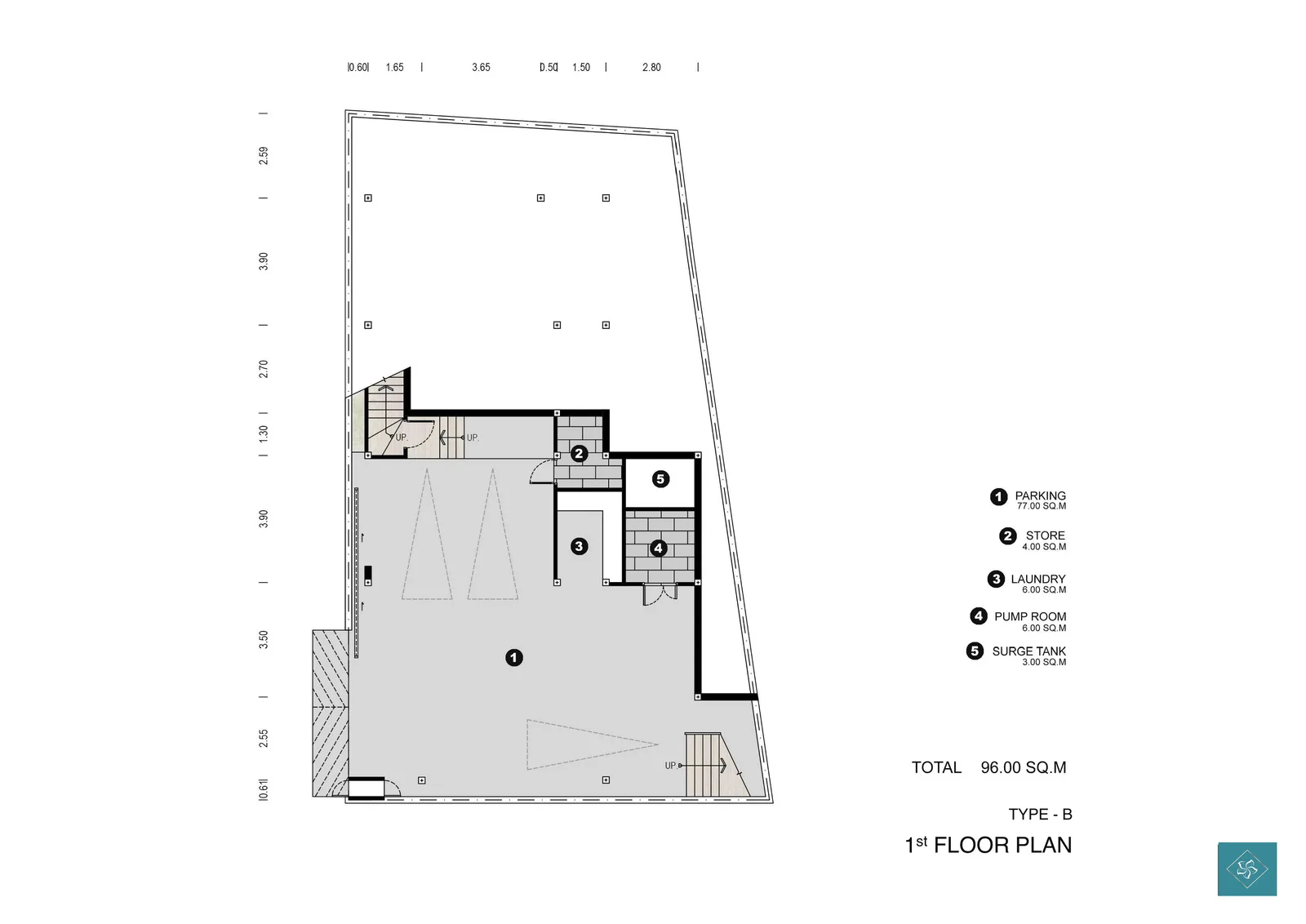 3-bedroom villa, 225 sqm