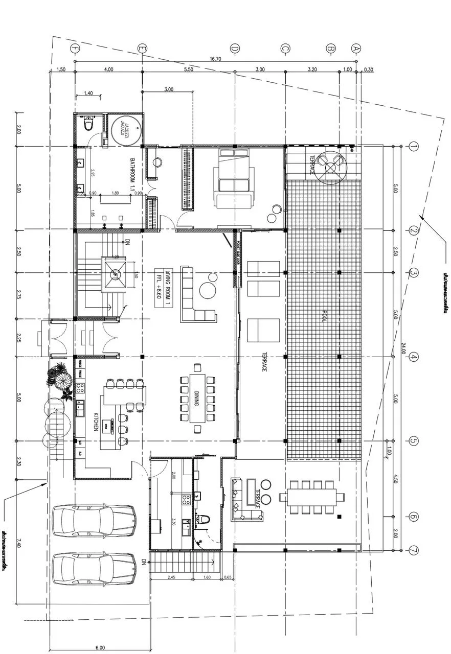 6-bedroom villa, 1450 sqm