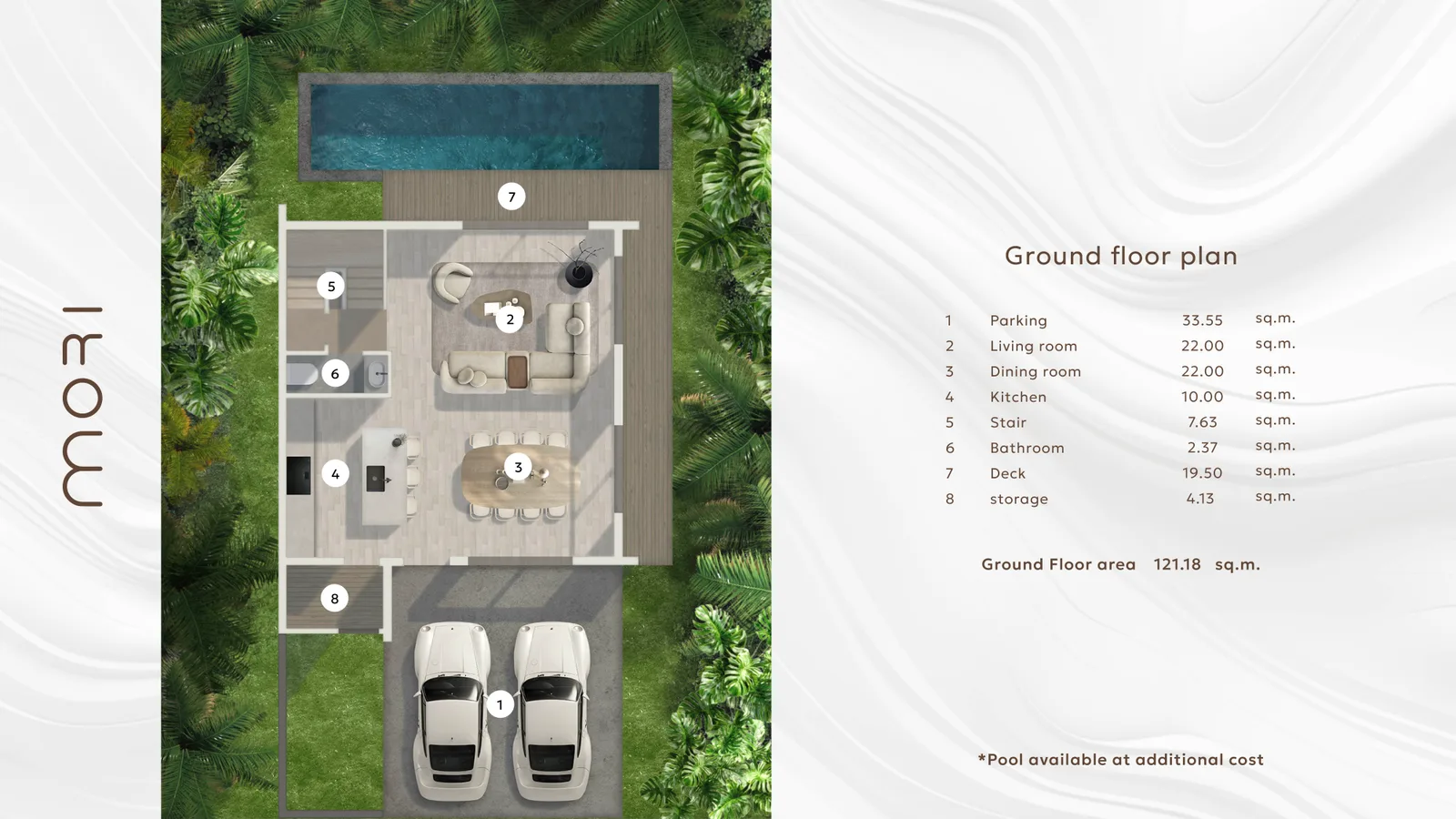 3-bedroom villa, 229 sqm