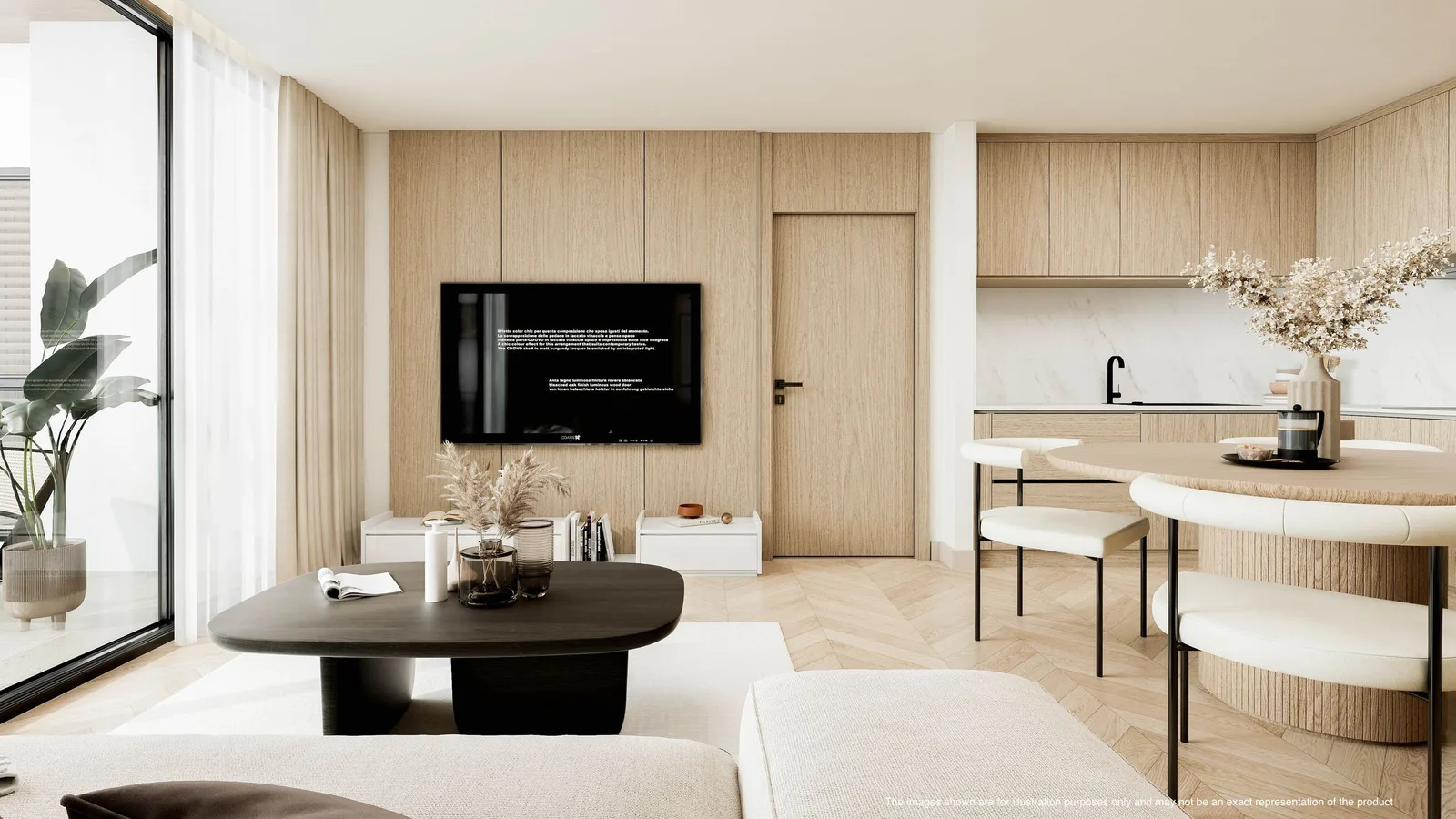 1-bedroom condo, 64 sqm