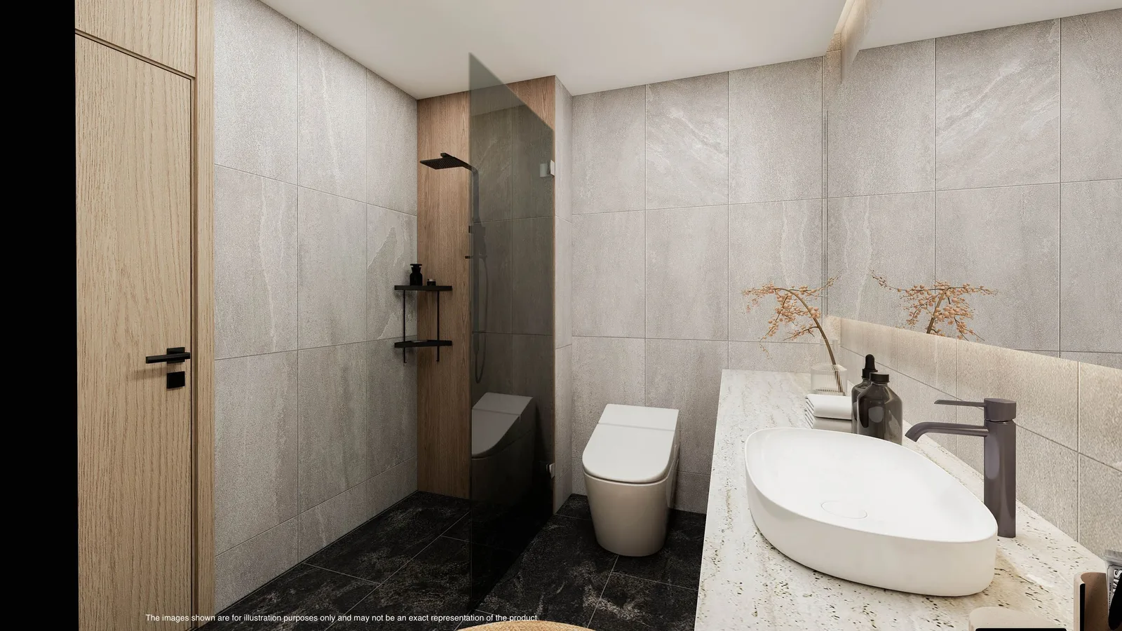 1-bedroom condo, 64 sqm