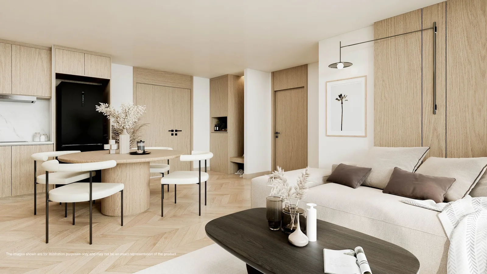1-bedroom condo, 64 sqm
