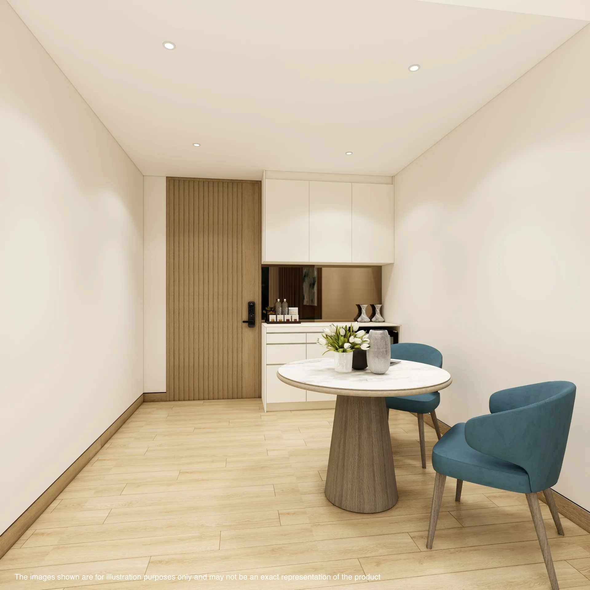 1-bedroom condo, 64 sqm
