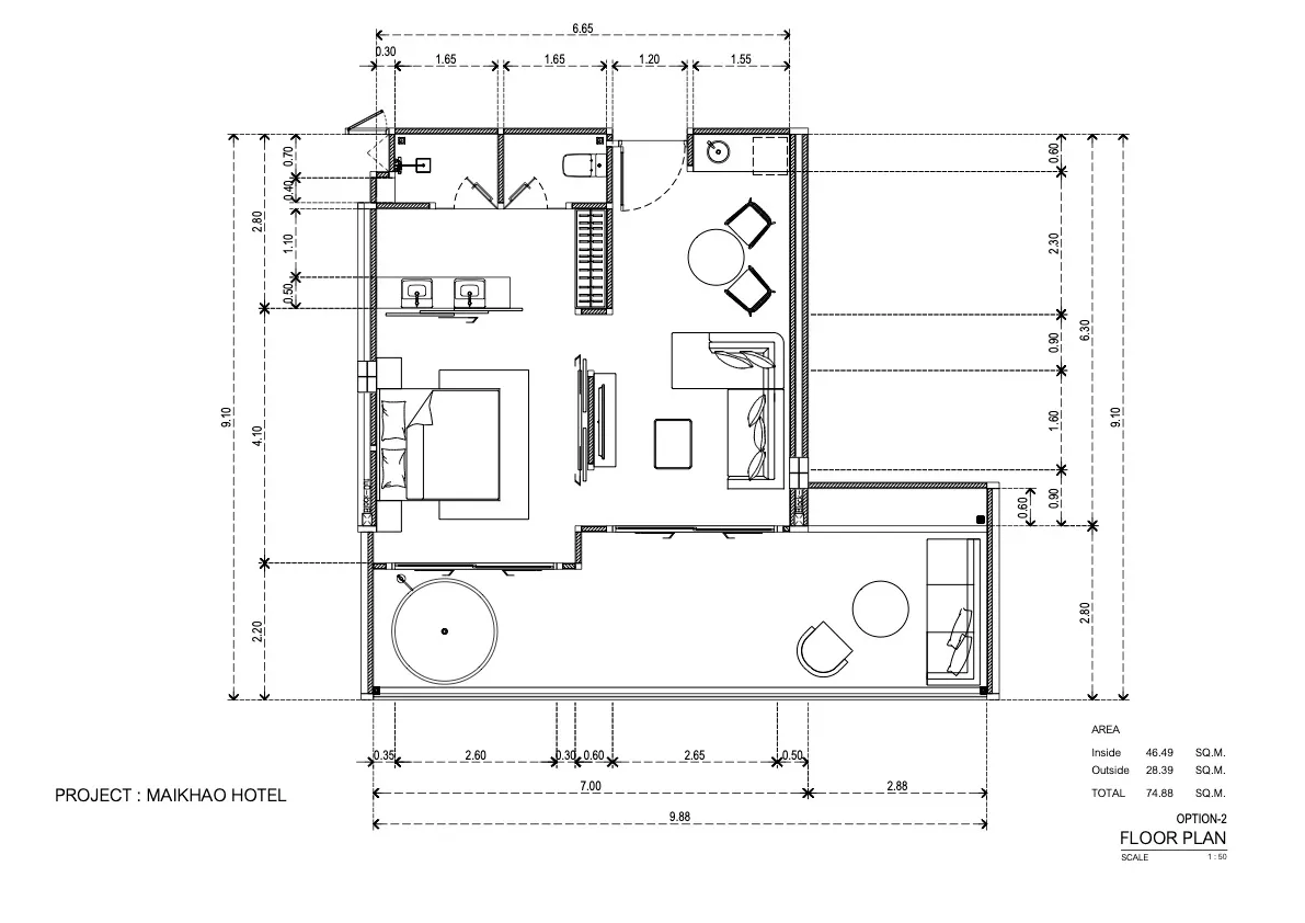 3-bedroom condo, 106 sqm