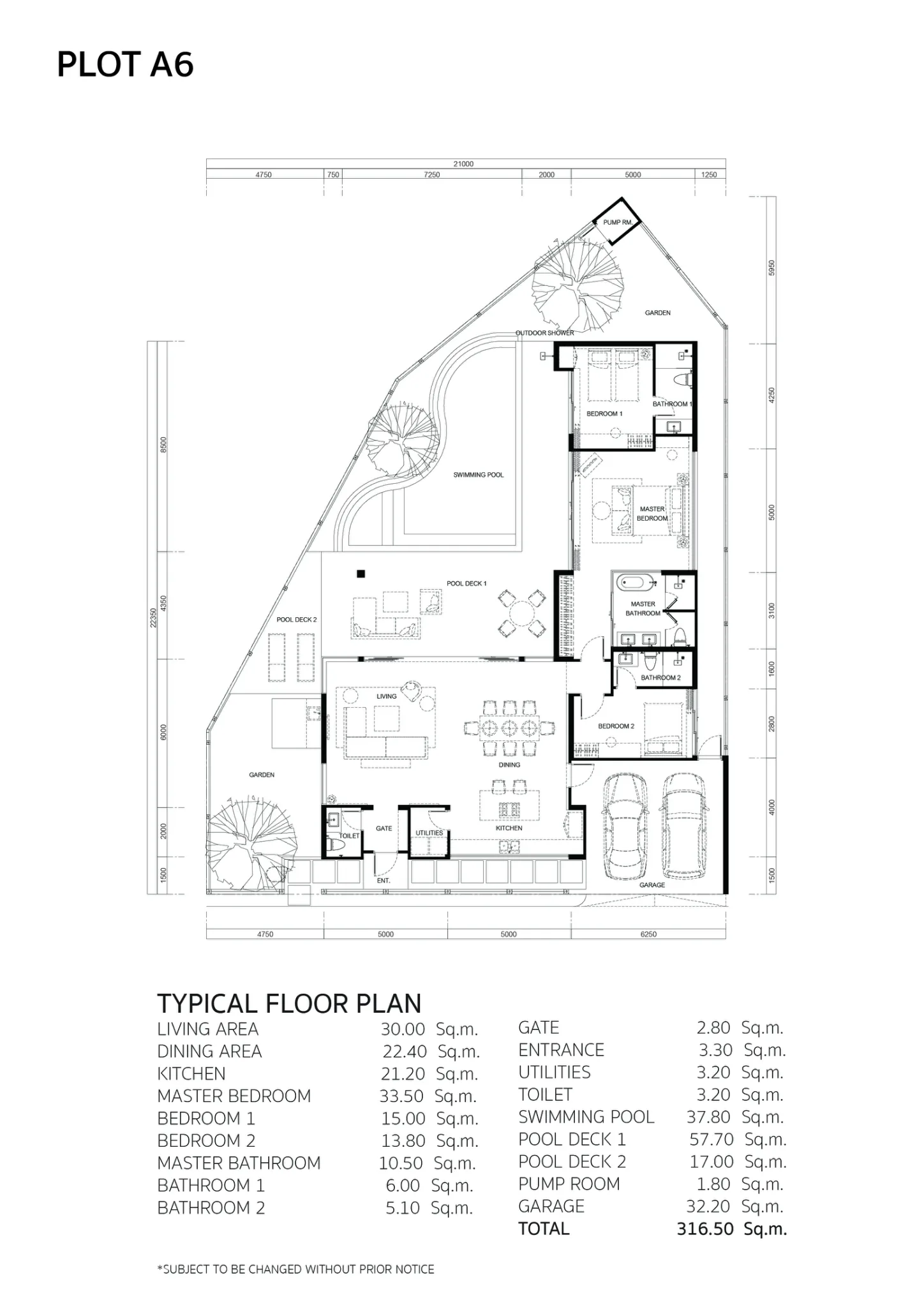 3-bedroom villa, 238 sqm