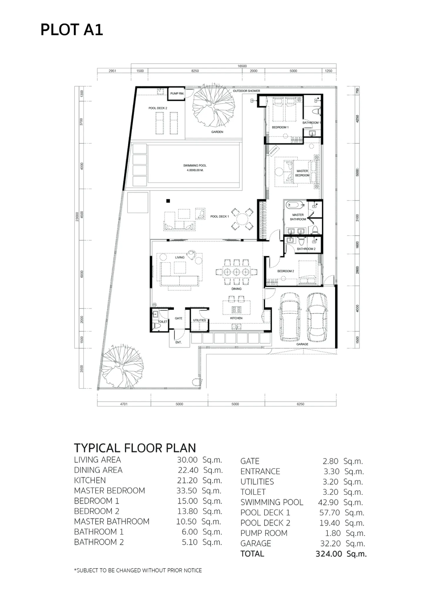 3-bedroom villa, 238 sqm