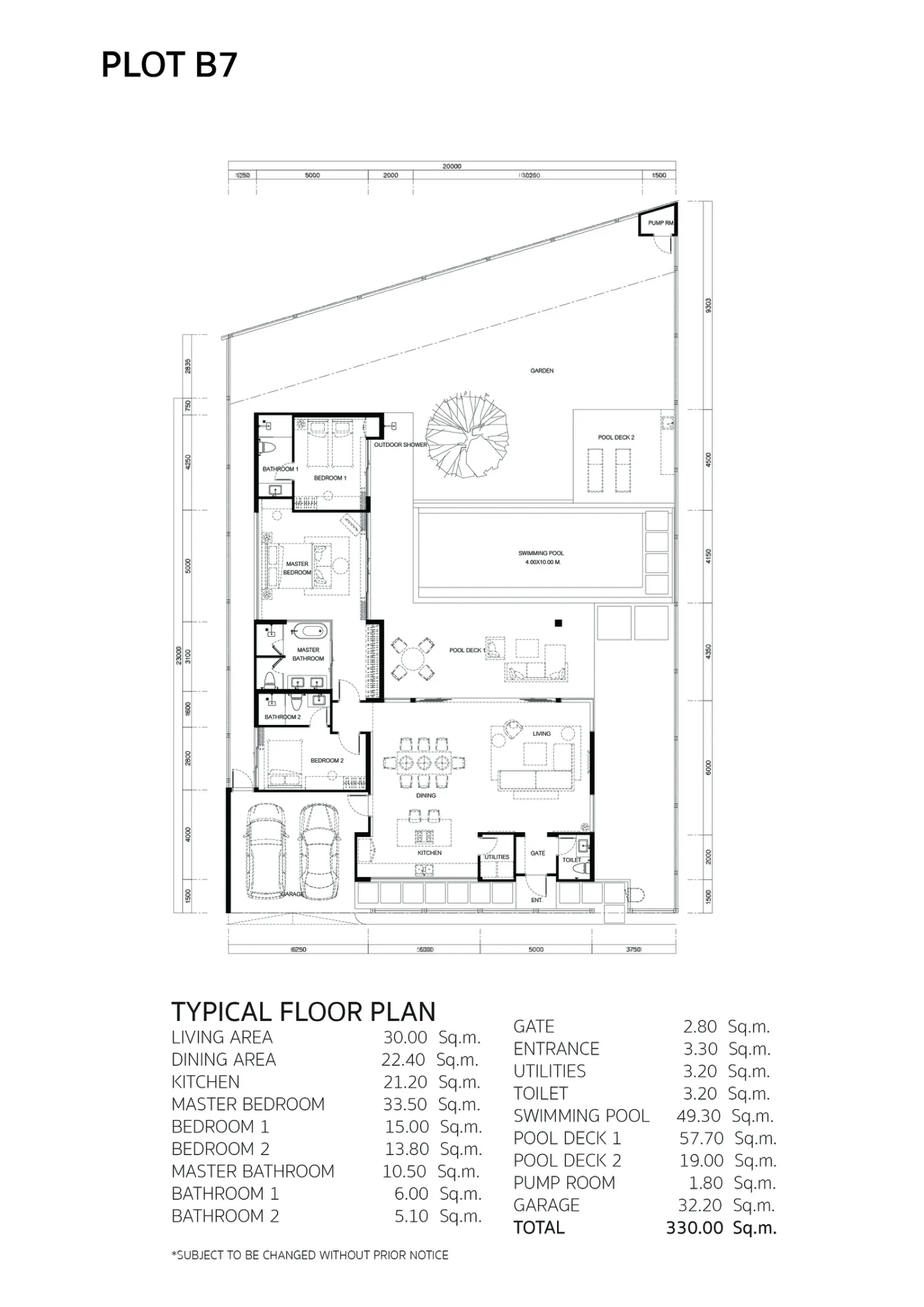 3-bedroom villa, 238 sqm