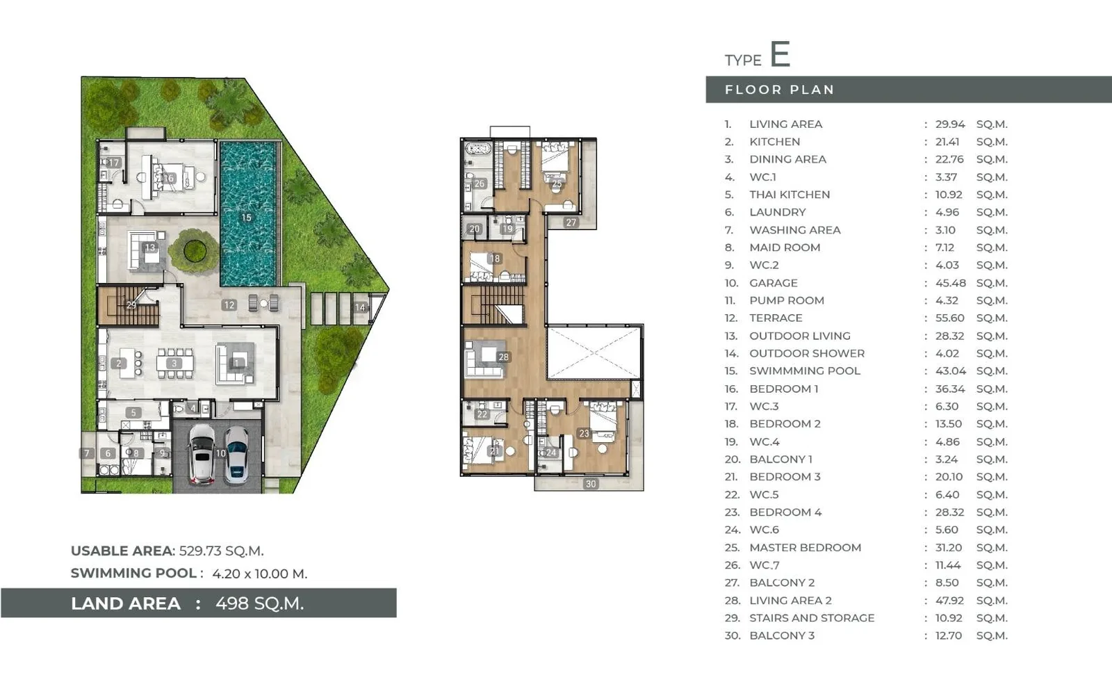 5-bedroom villa, 521 sqm