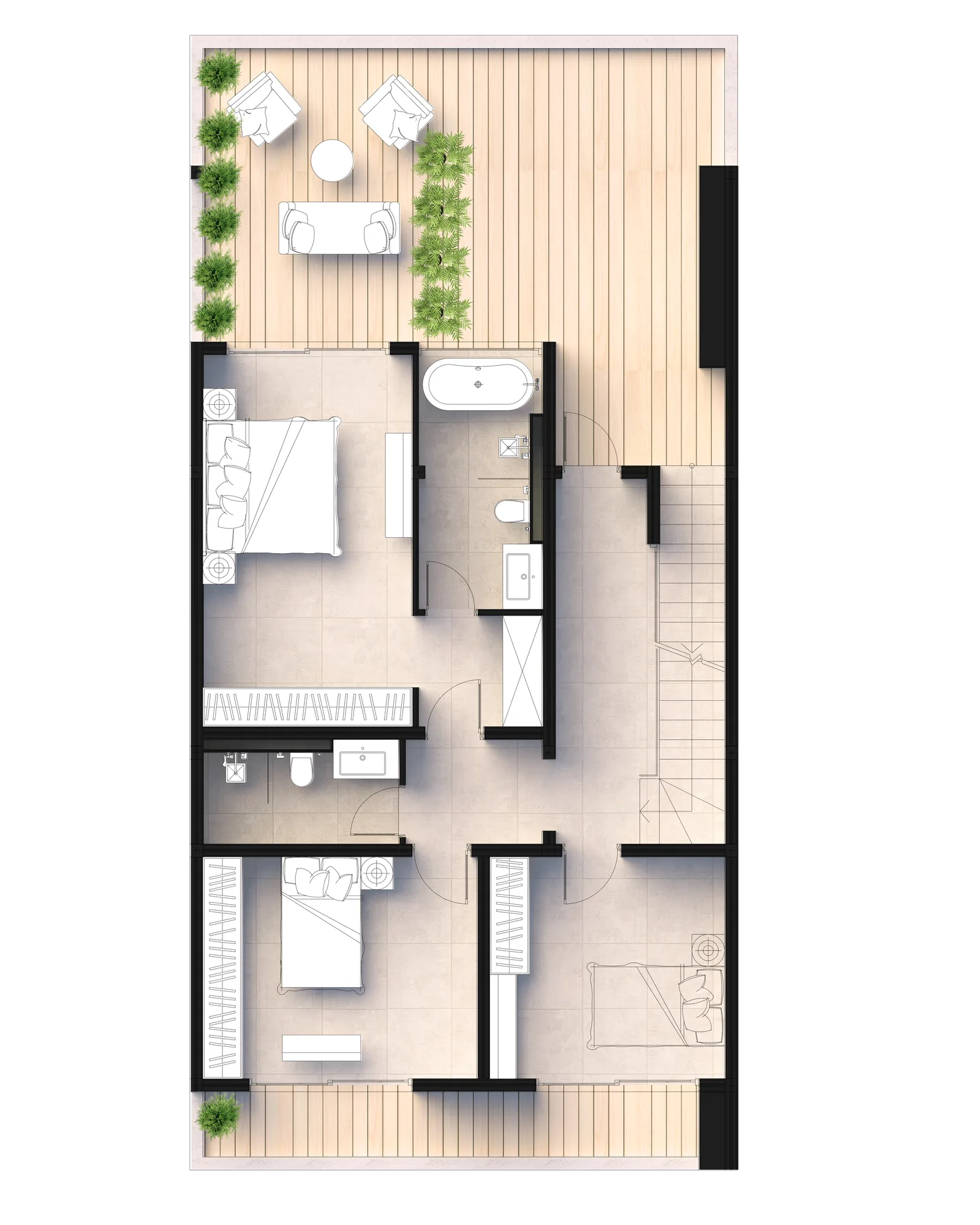 4-bedroom villa, 444 sqm