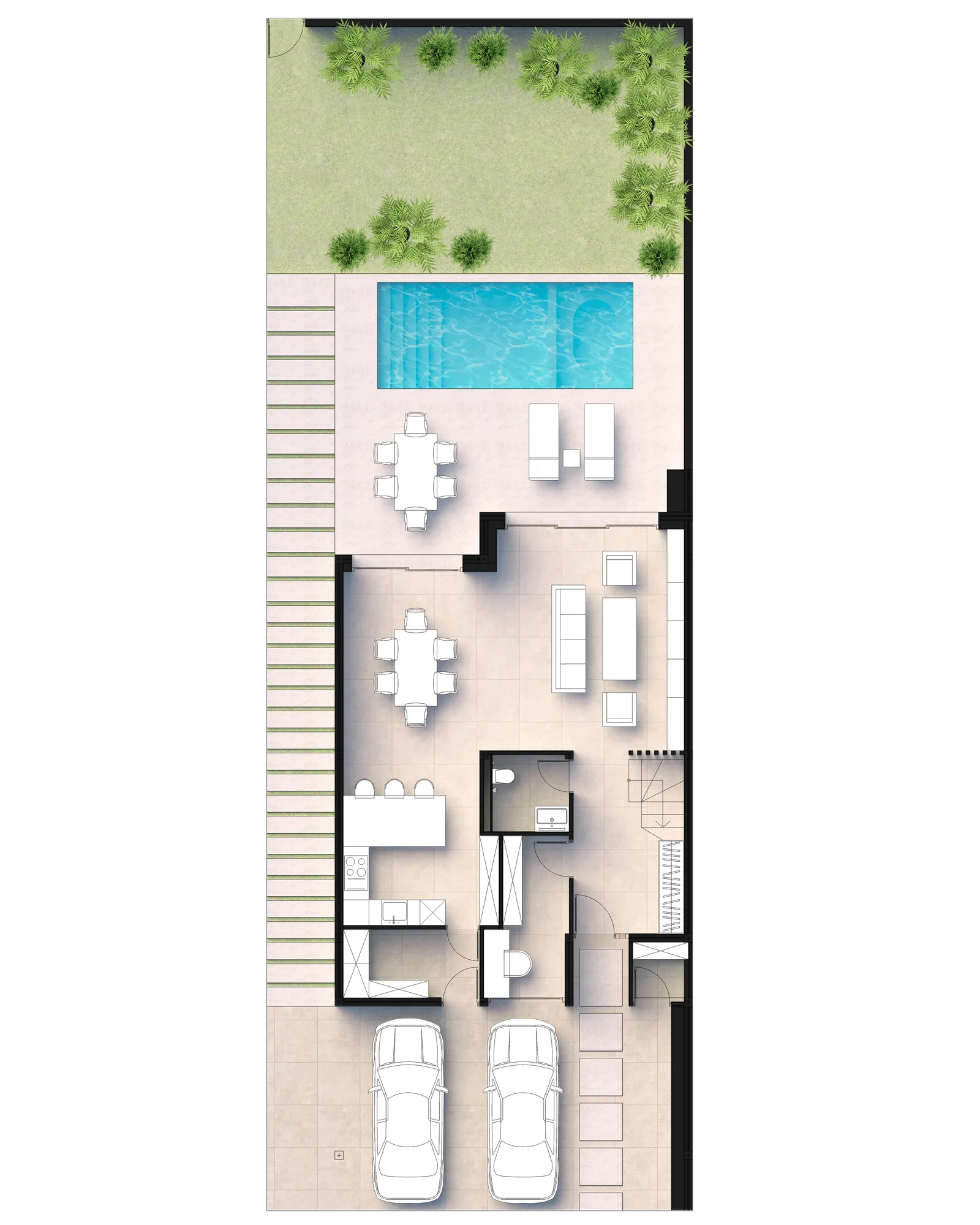 4-bedroom villa, 444 sqm