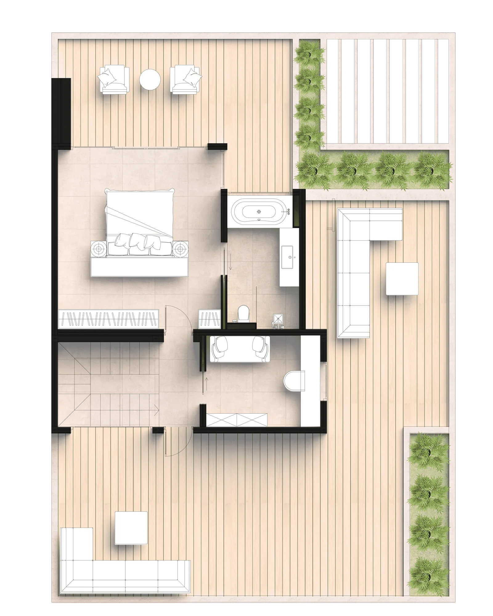 6-bedroom villa, 615 sqm
