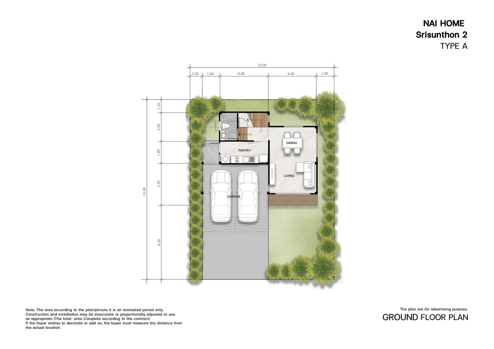 3-bedroom villa, 170 sqm