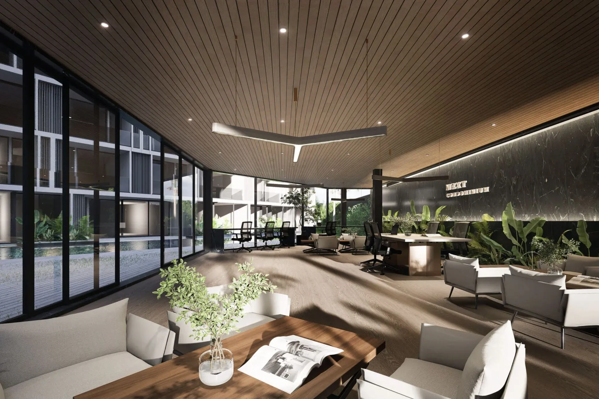 1-bedroom condo, 55 sqm