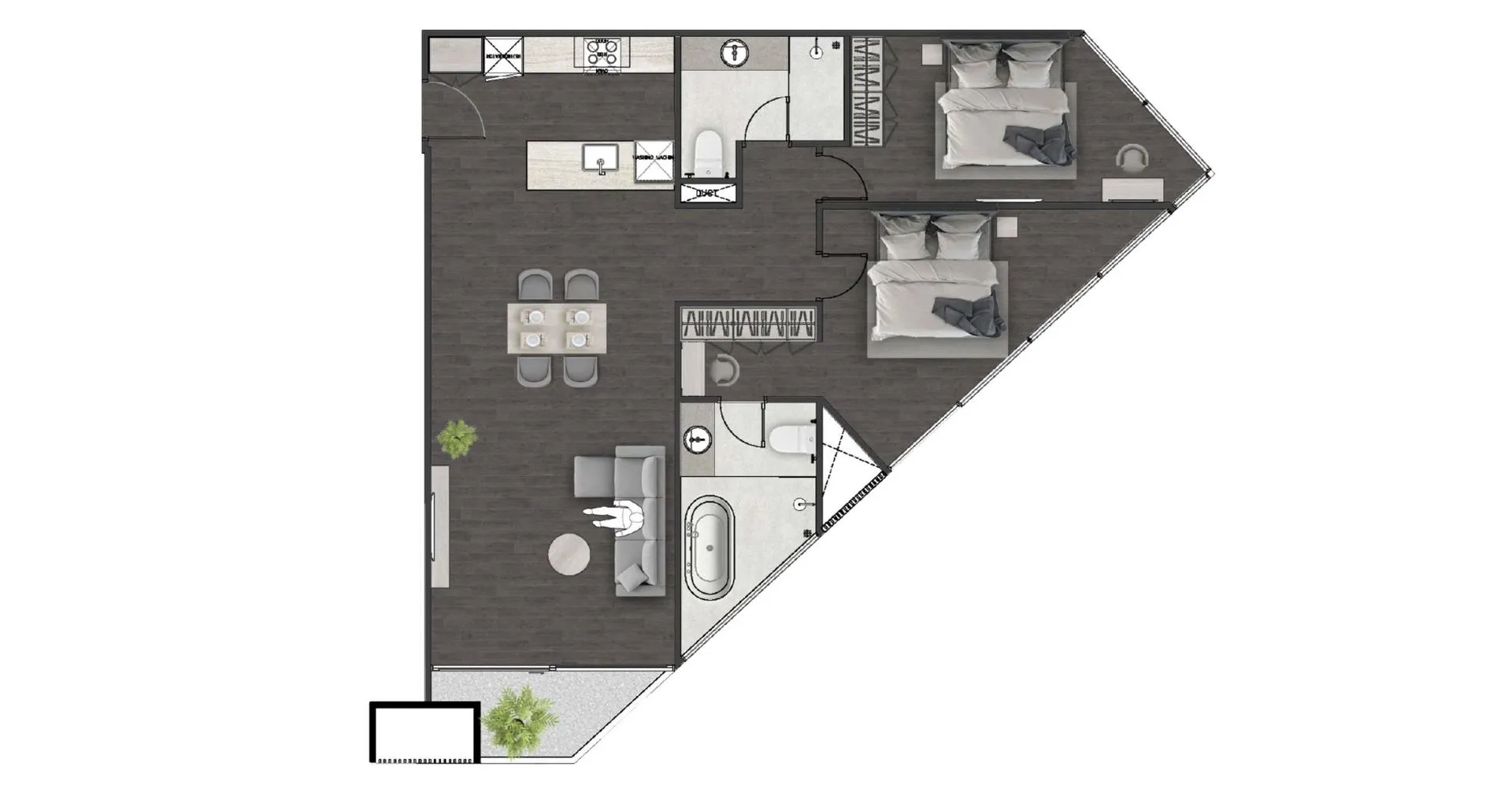 Studio, 45 sqm