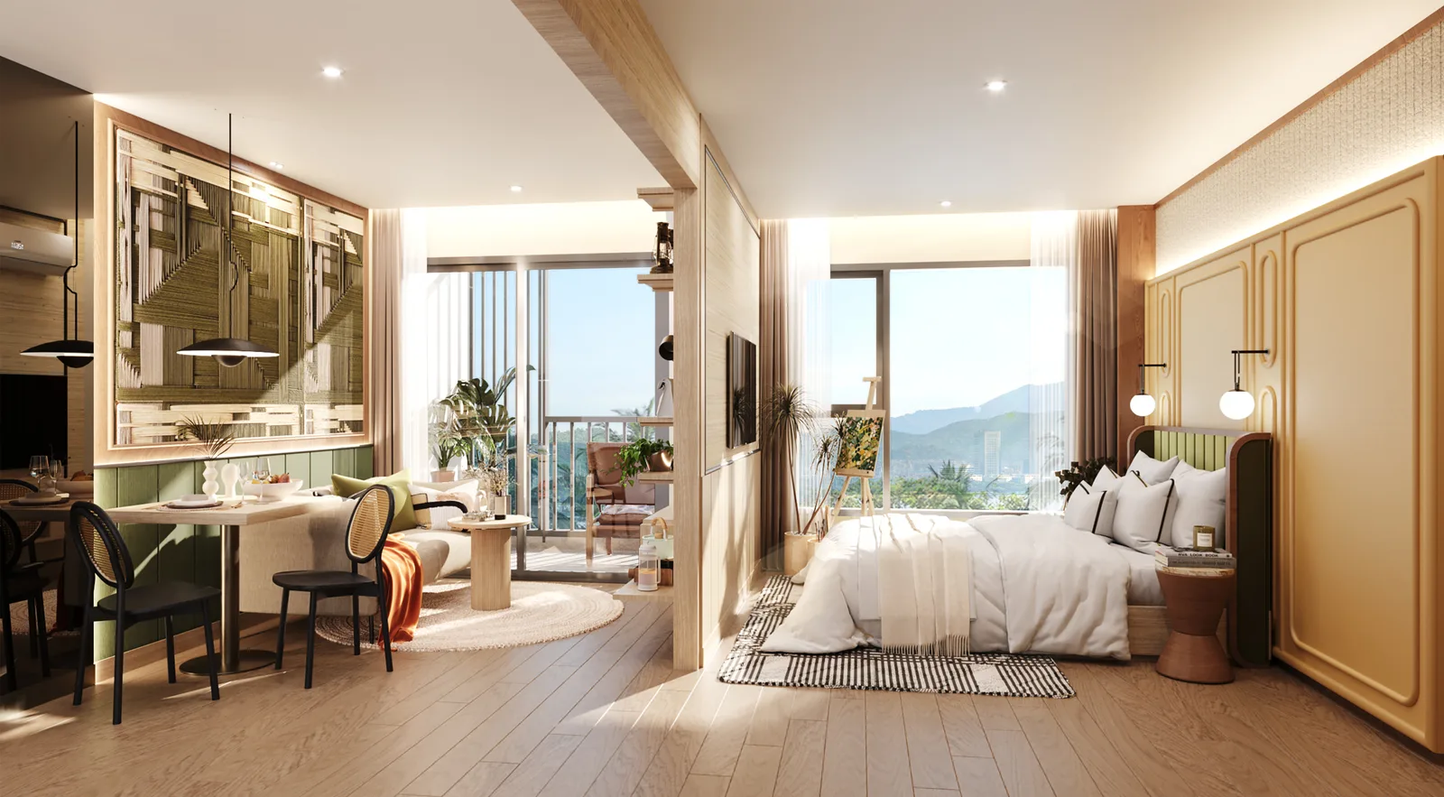 1-bedroom condo, 27 sqm