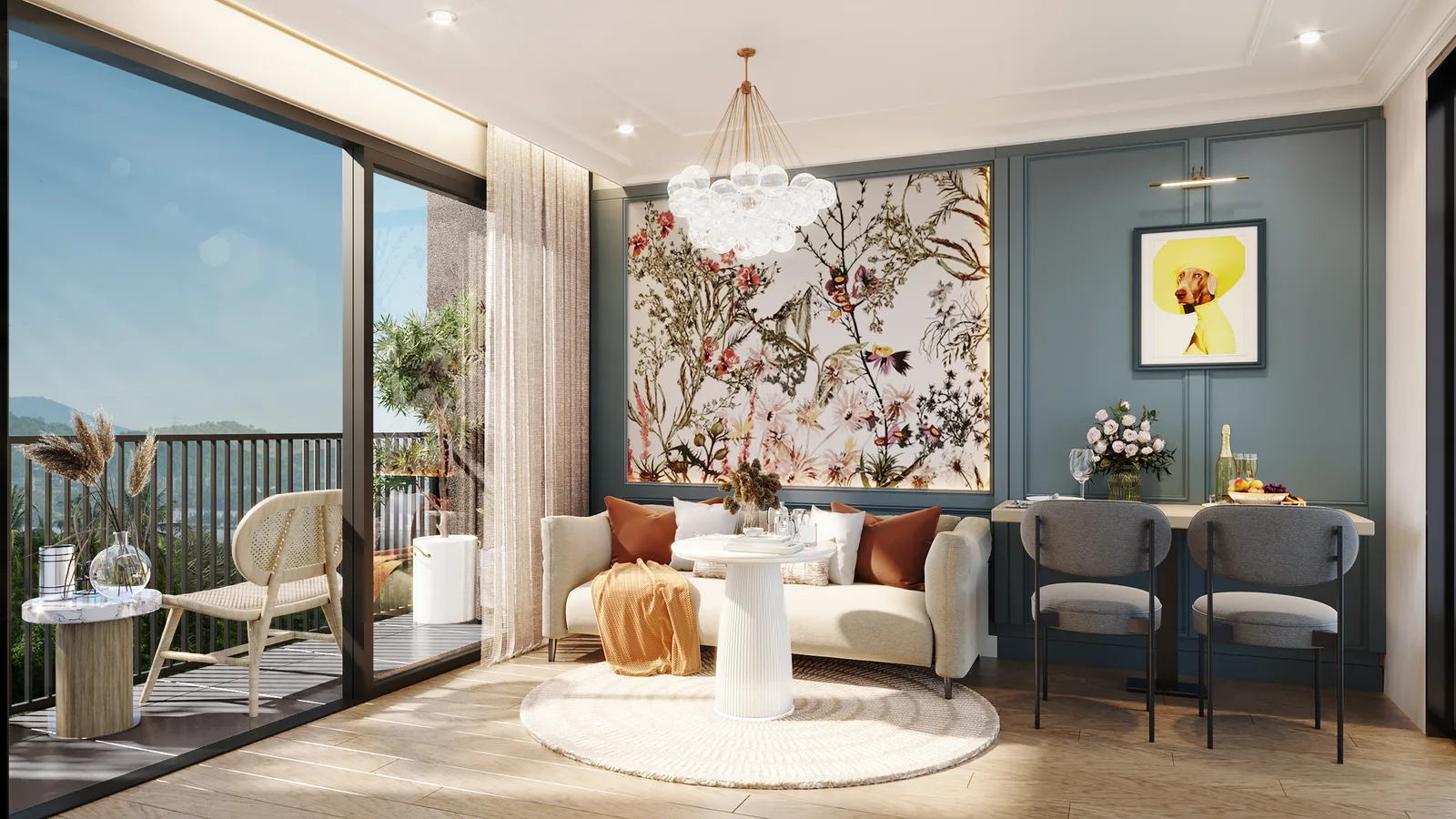 2-bedroom condo, 49 sqm