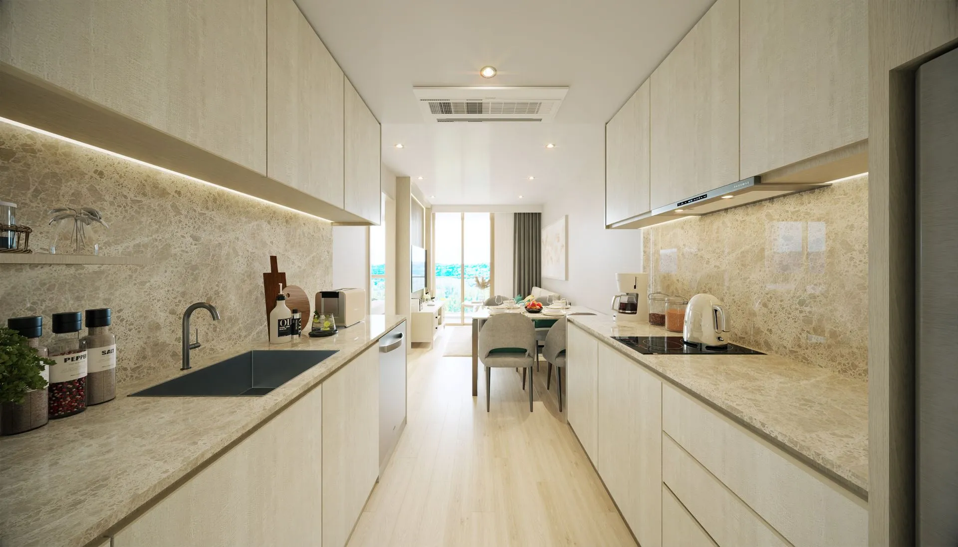 3-bedroom condo, 122 sqm
